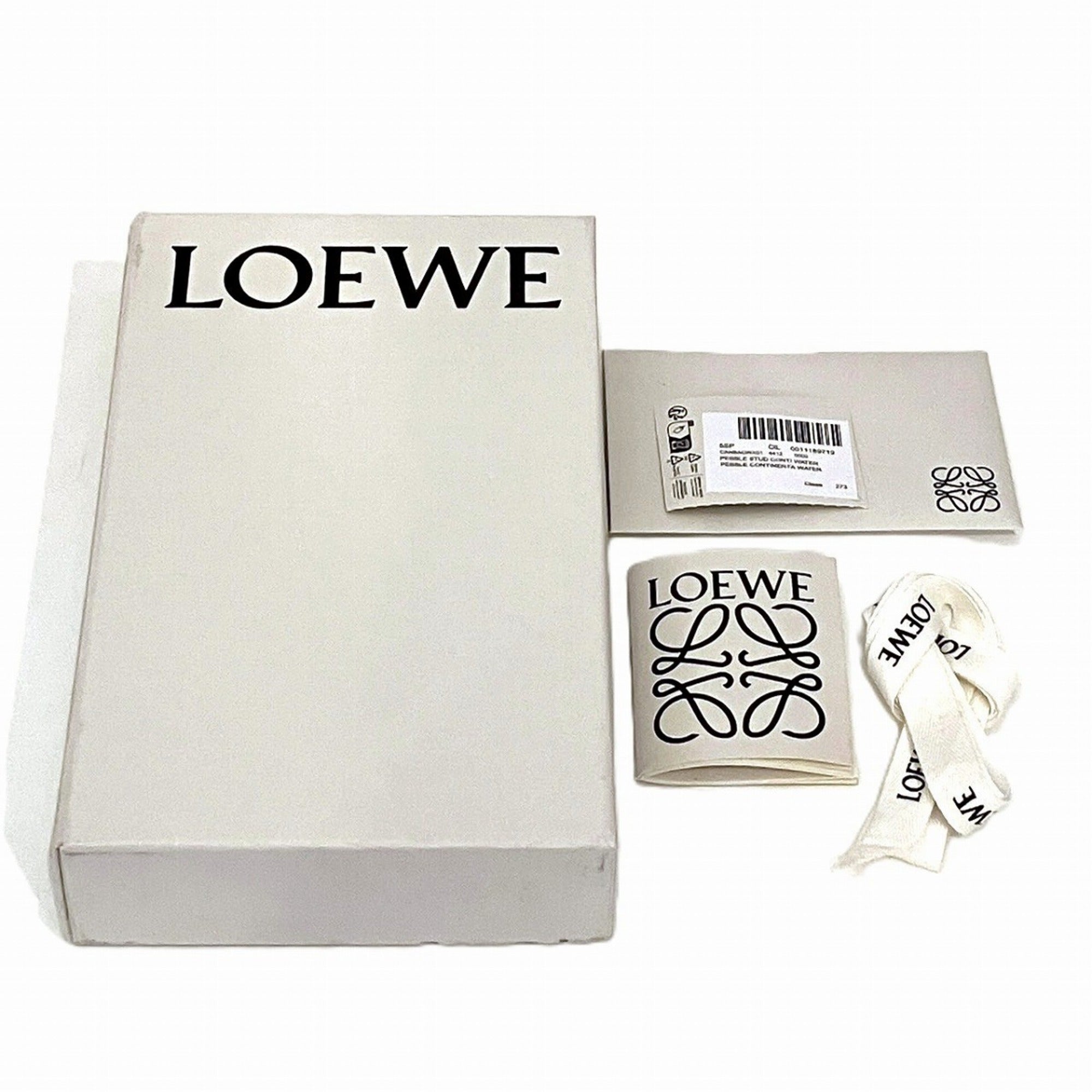 Loewe Blue Leather Coin Purse/Coin Case (Pre-Owned)