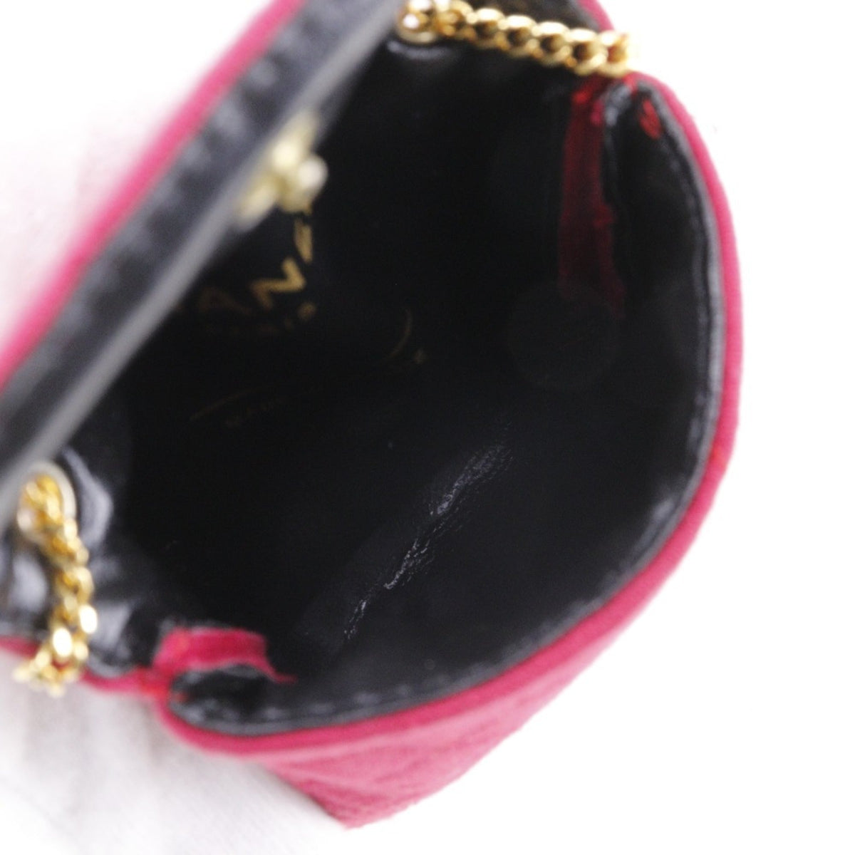Chanel Pink Cotton Pouch Shoulder Bag (Pre-Owned)