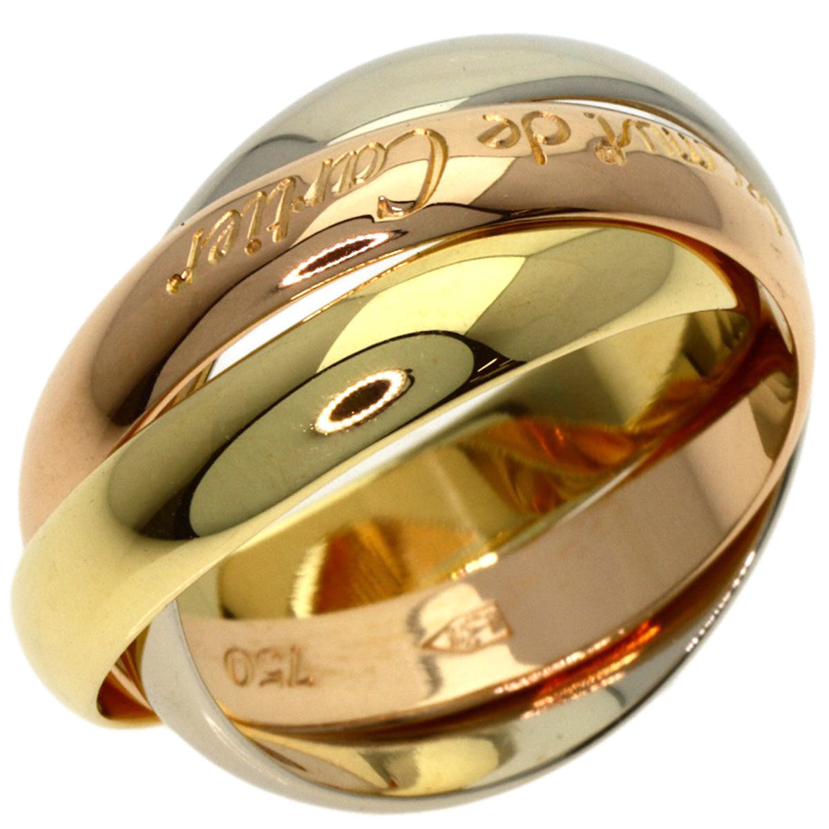 Cartier Trinity Yellow Gold (18K) Pink Gold (18K) White Gold (18K) Band Ring (Pre-Owned)