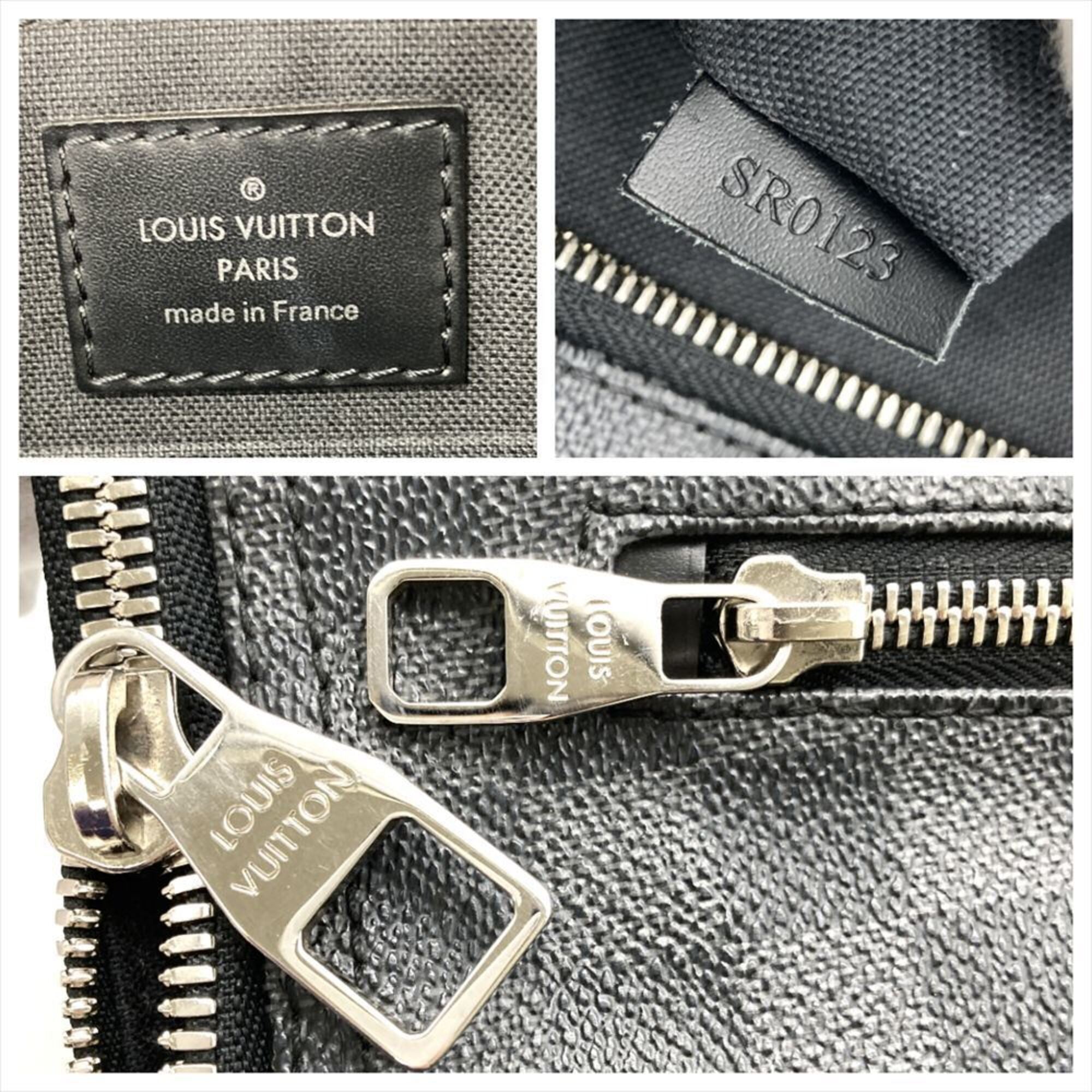 Louis Vuitton Black Damier Graphite Shoulder Bag (Pre-Owned)