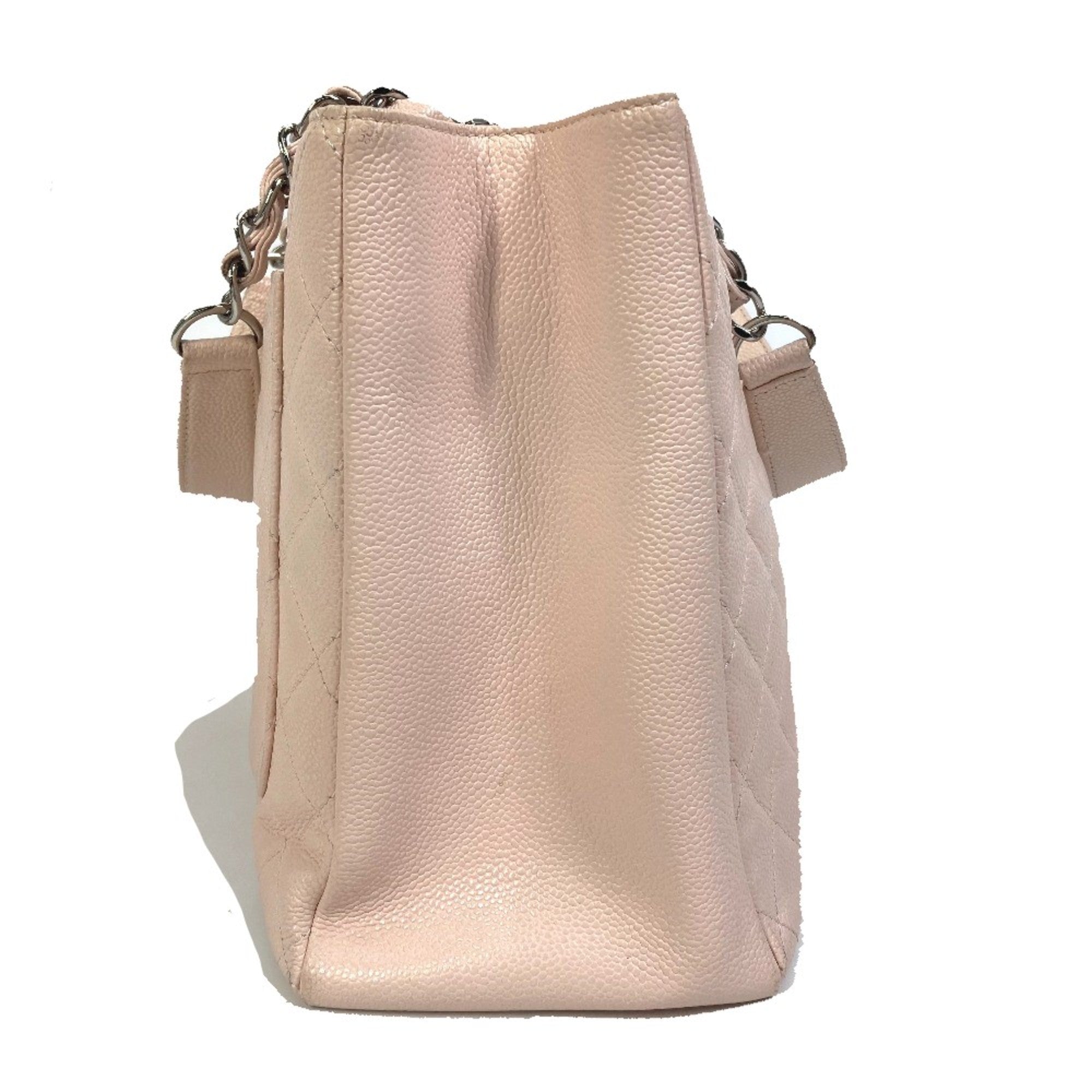 Chanel Pink Leather Tote Bag (Pre-Owned)