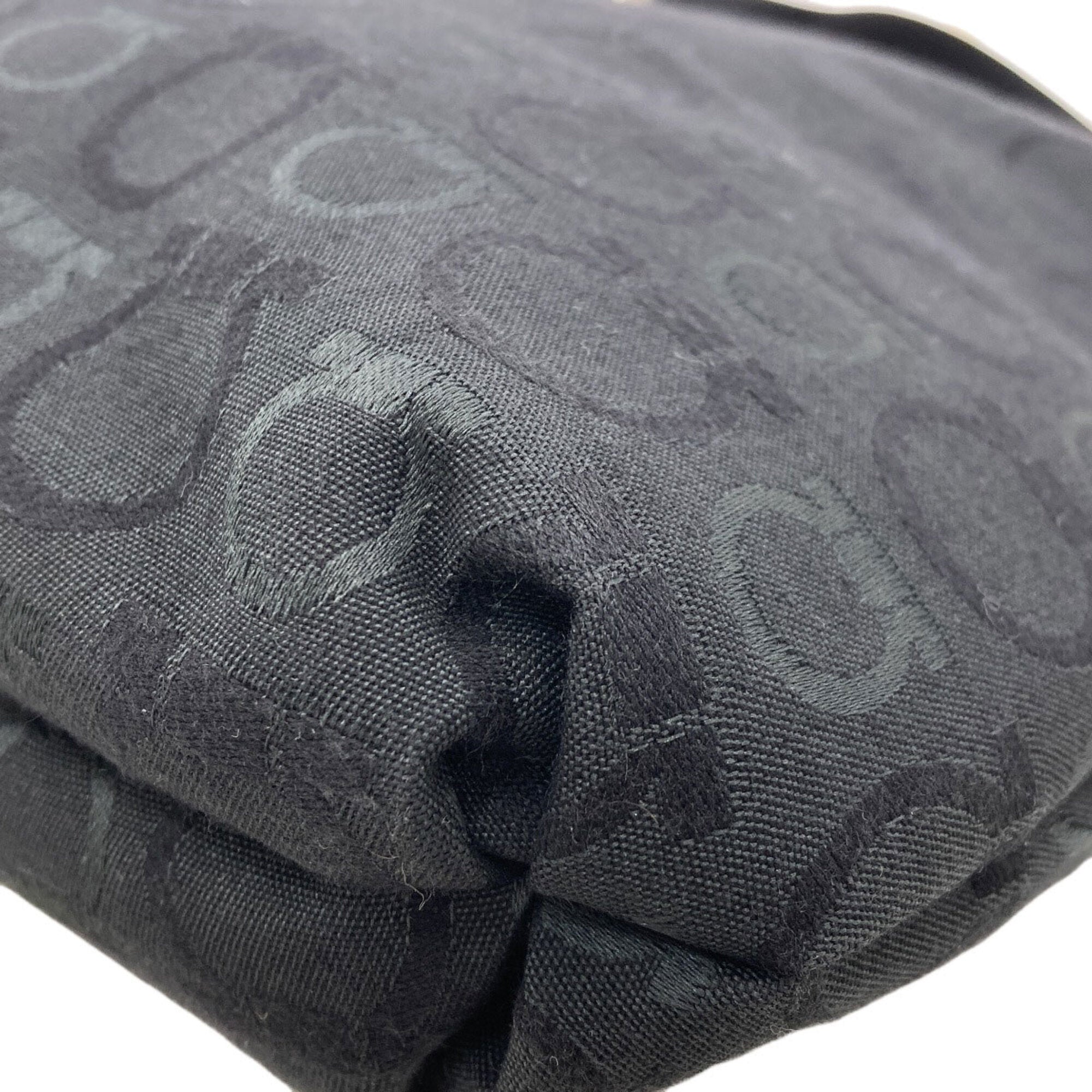 Salvatore Ferragamo Black Canvas Tote Bag (Pre-Owned)