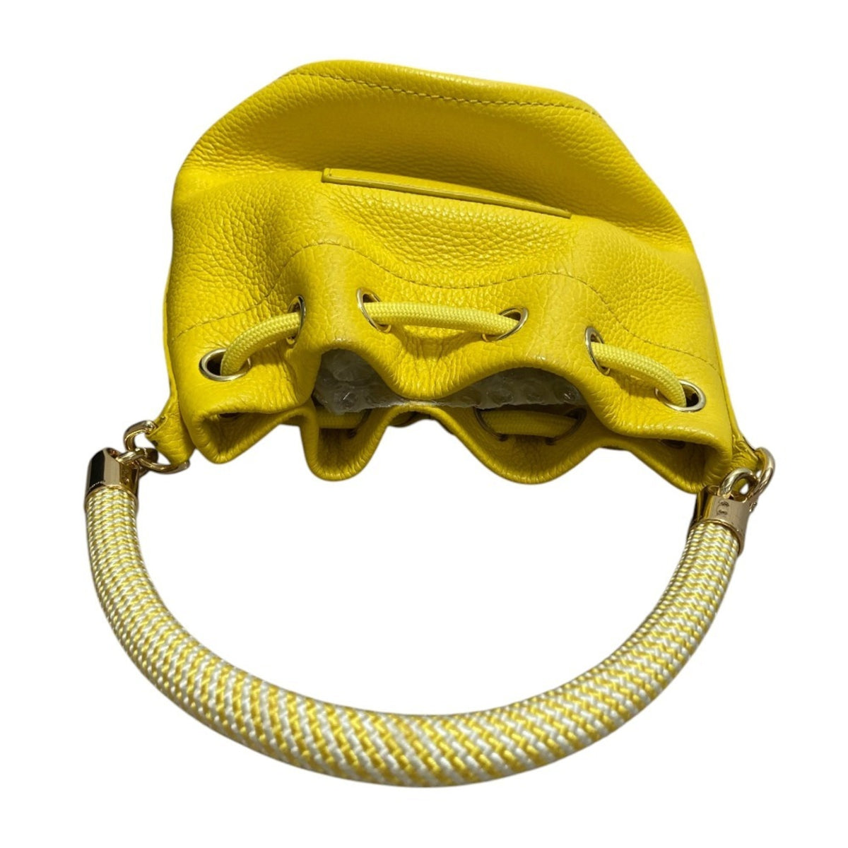 Marc Jacobs White Yellow Leather Shoulder Bag (Pre-Owned)