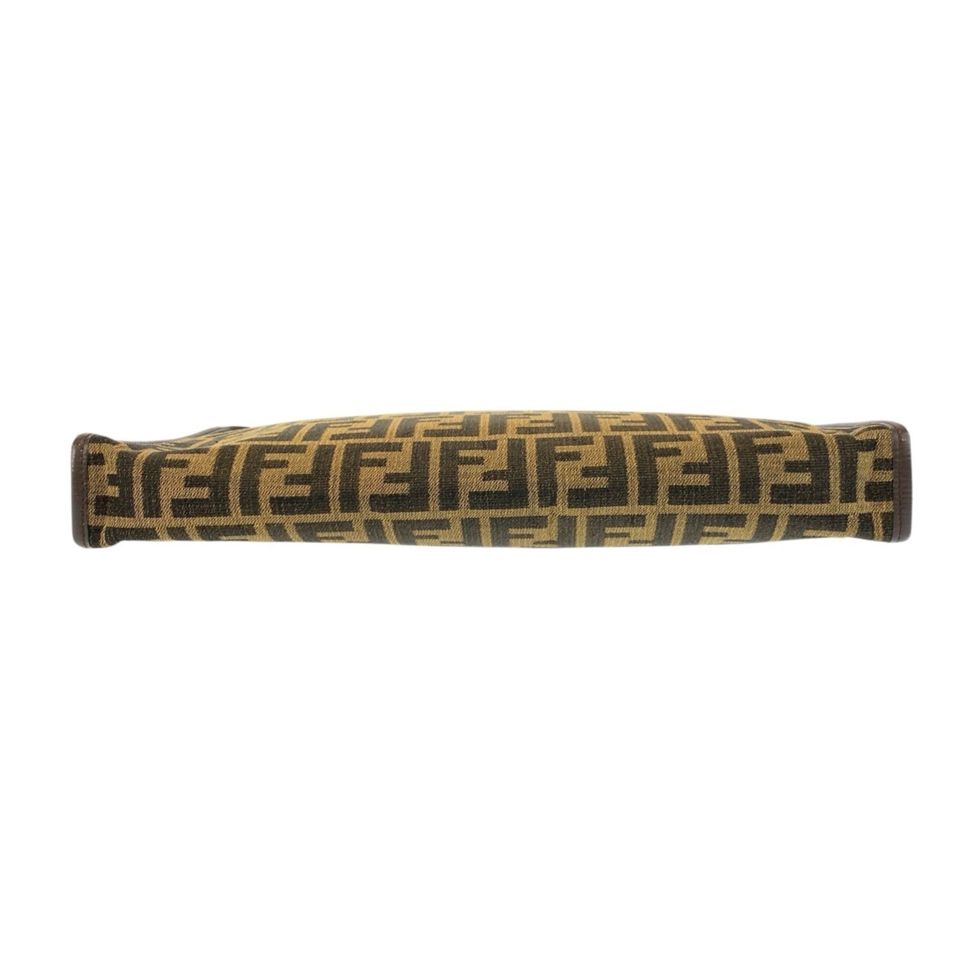 Fendi Brown Canvas Clutch Bag (Pre-Owned)