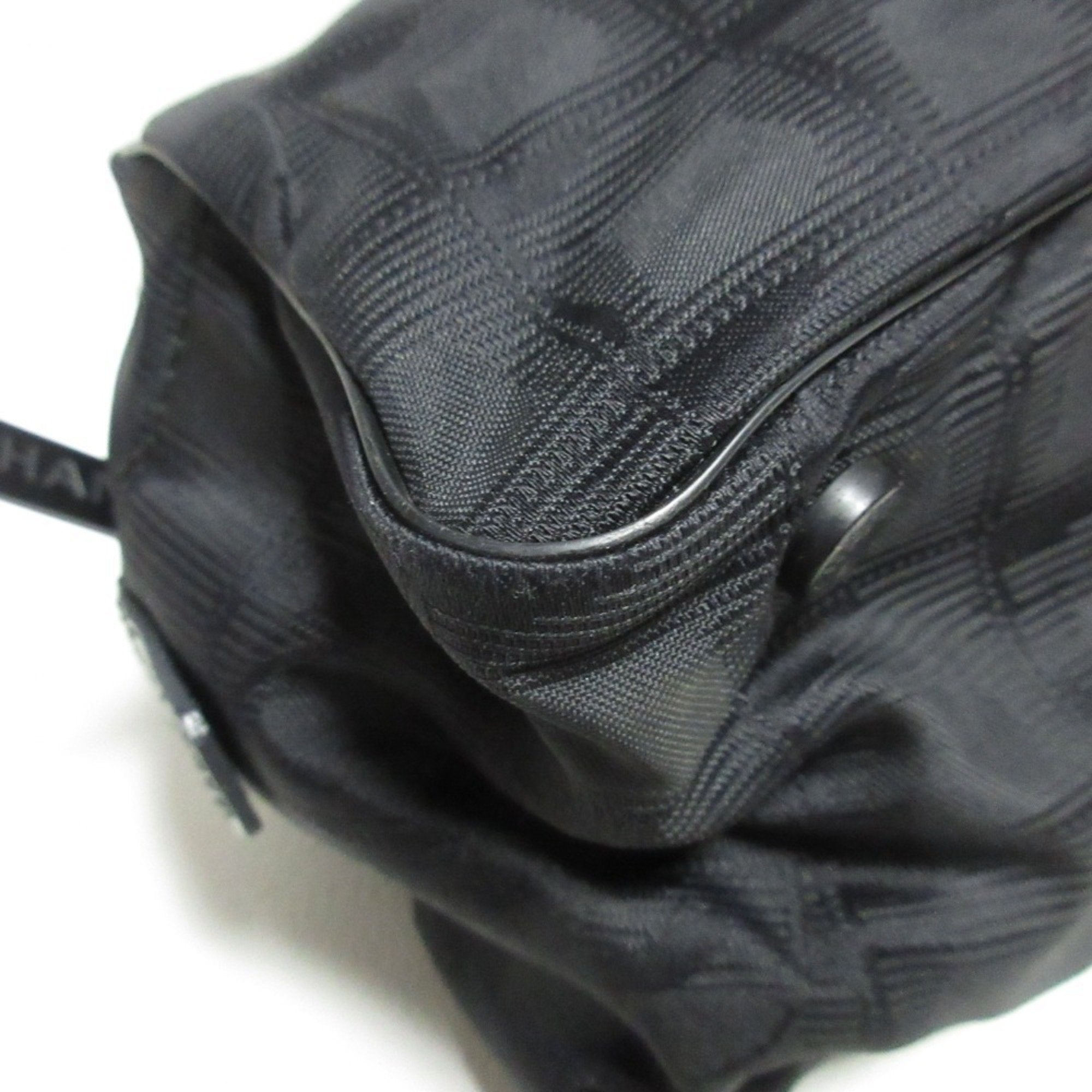 Chanel Black New Travel Line Boston Bag Handbag (Pre-Owned)