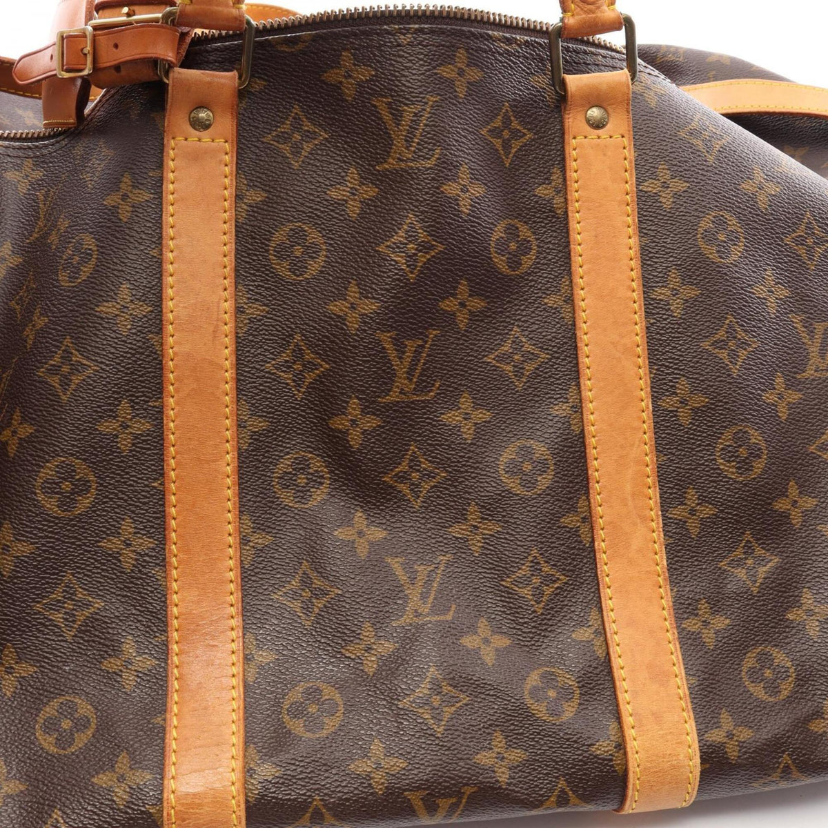 Louis Vuitton Brown Monogram Monogram Leather Boston Bag Handbag (Pre-Owned)