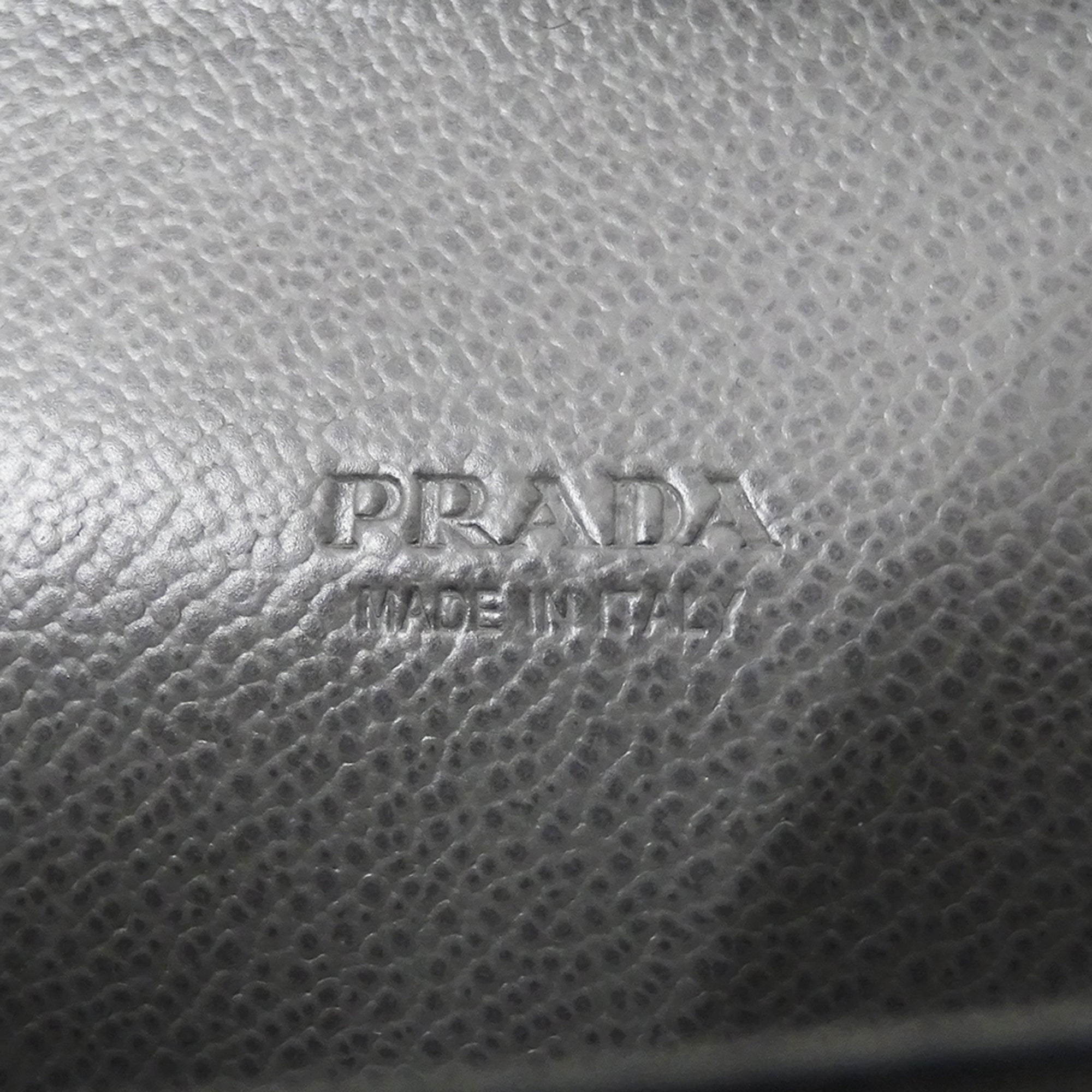 Prada Black Leather Long Bill Wallet (Bi-Fold) (Pre-Owned)