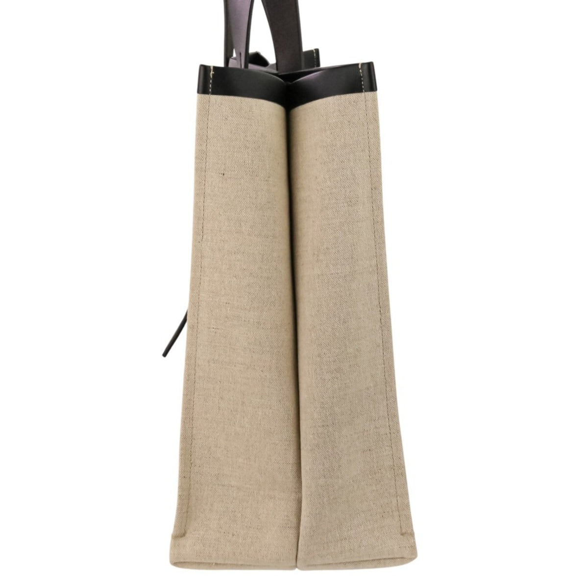 Salvatore Ferragamo Beige Black Pouch Tote Bag (Pre-Owned)