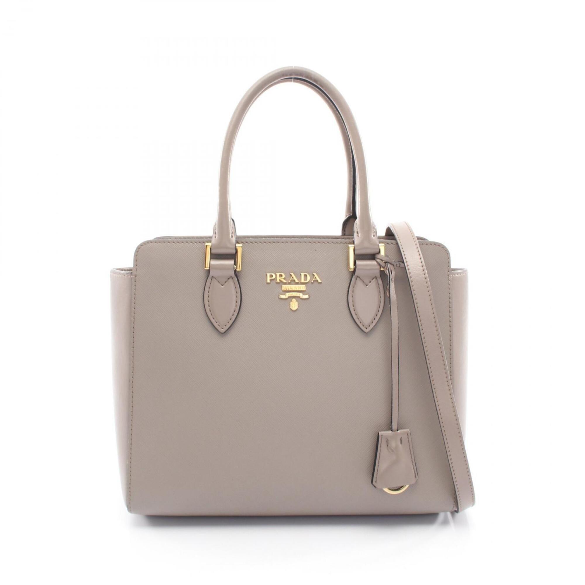 Prada Beige Leather Handbag (Pre-Owned)