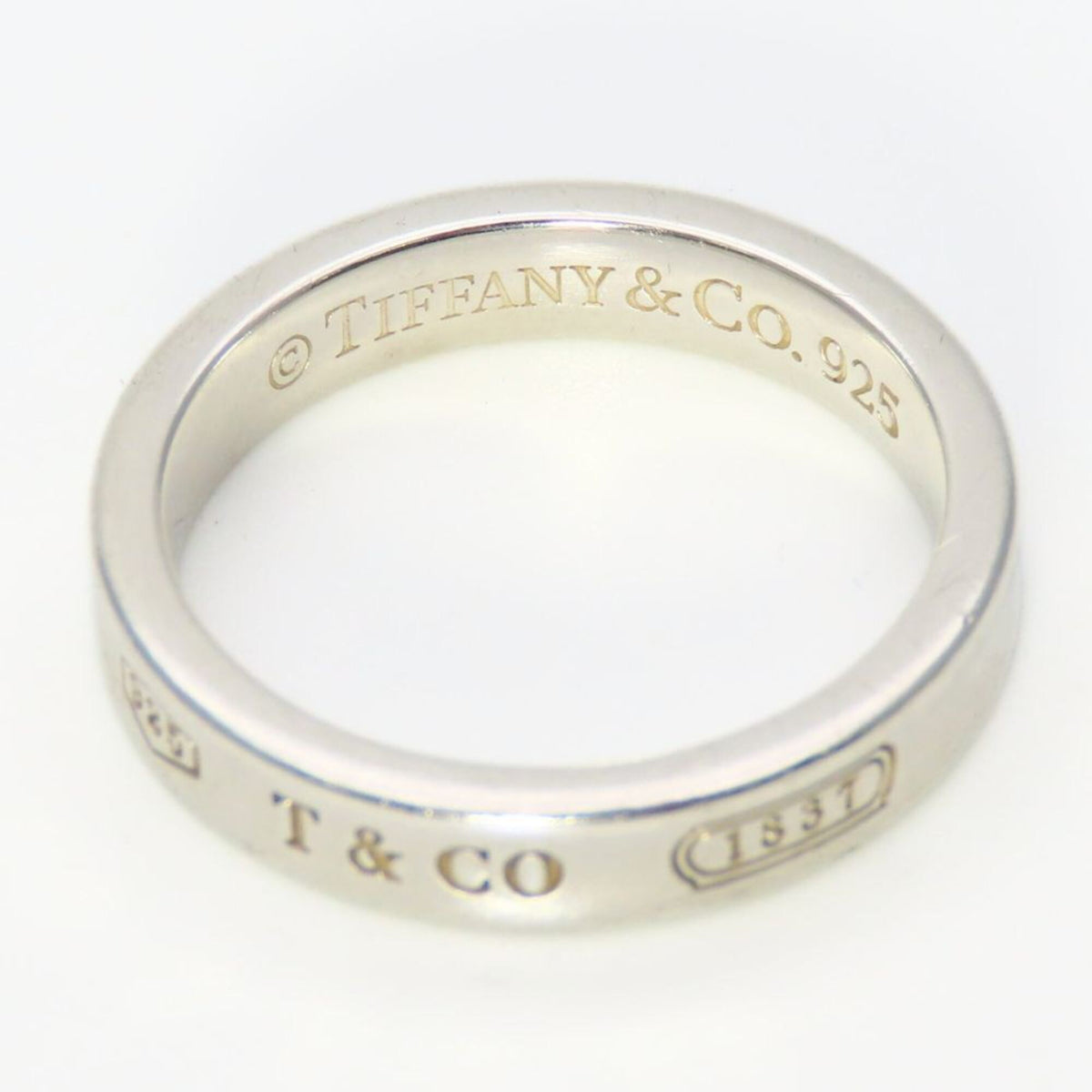 Tiffany Silver Aluminum Silver 925 Band Ring (Pre-Owned)