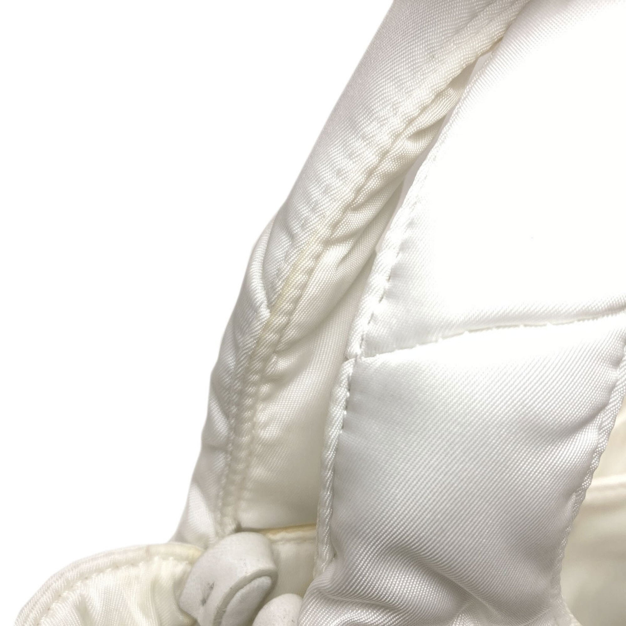Prada White Nylon Handbag (Pre-Owned)