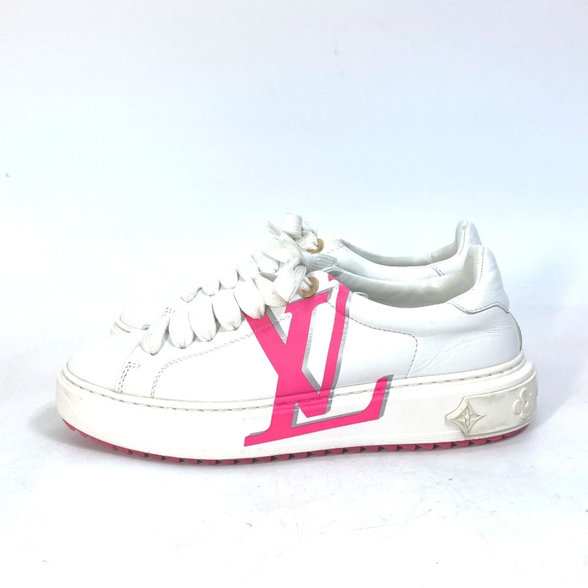 Louis Vuitton Pink White Sneakers (Pre-Owned)