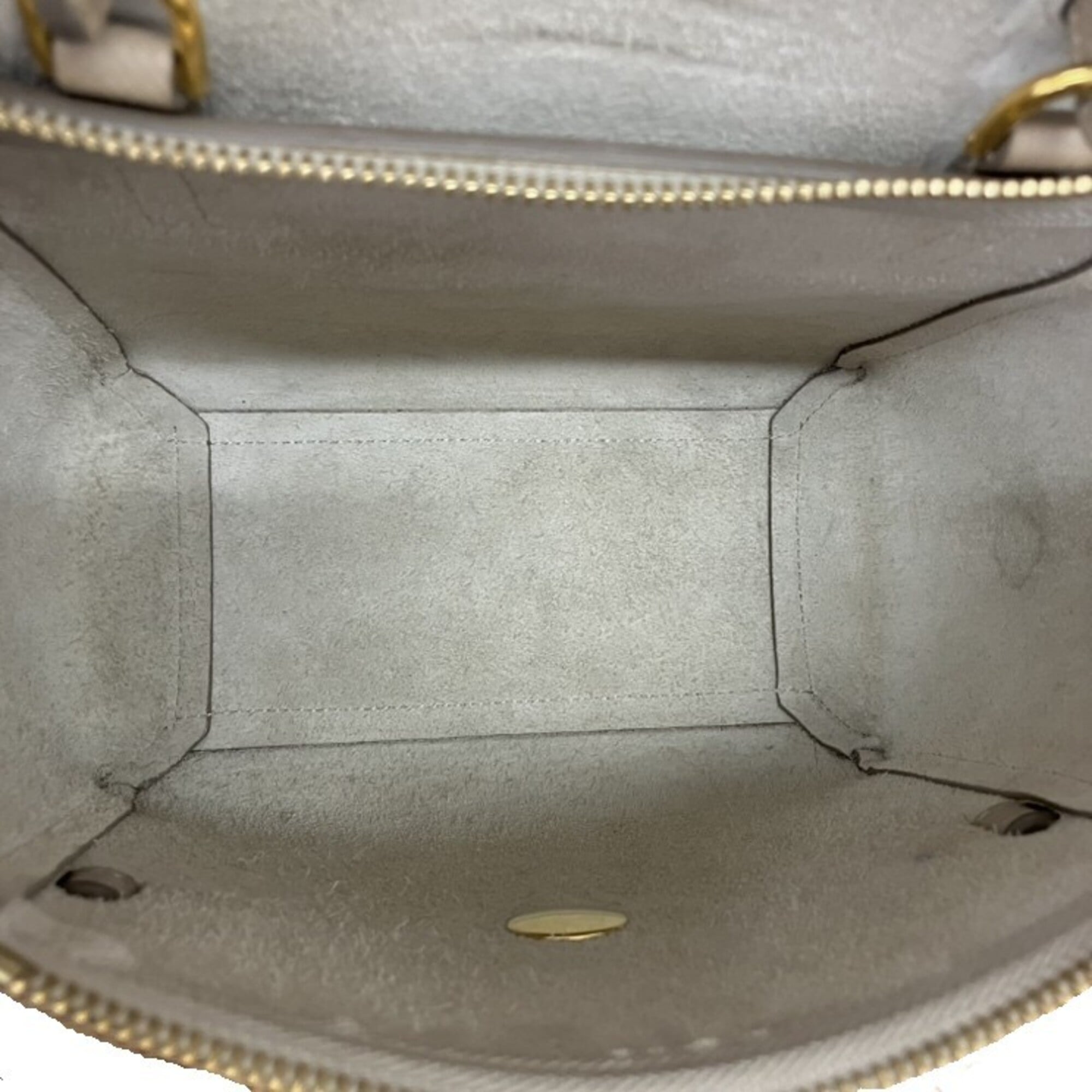 Celine Beige Leather Handbag Shoulder Bag (Pre-Owned)