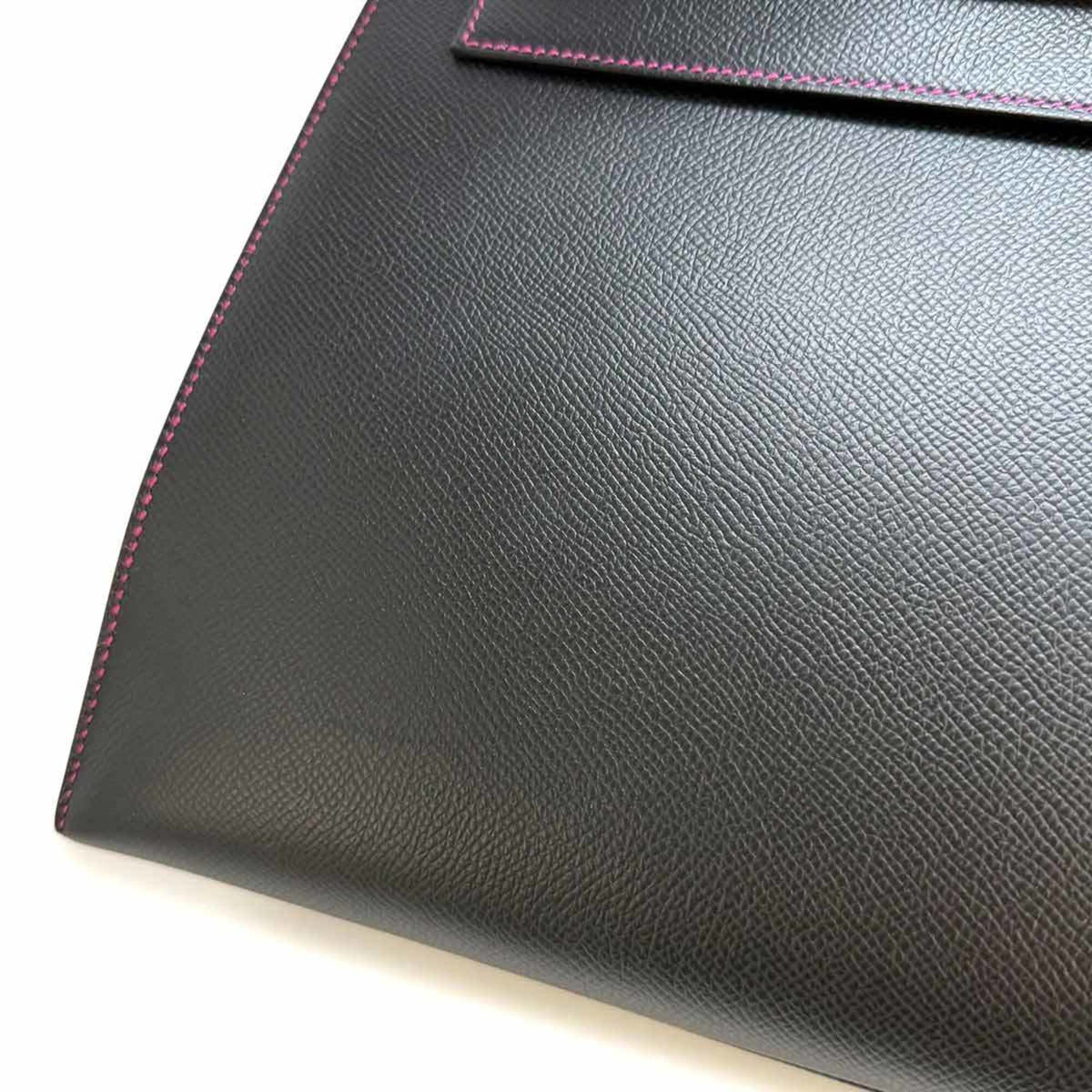 Hermes Black Pink Epsom Leather Handbag (Pre-Owned)