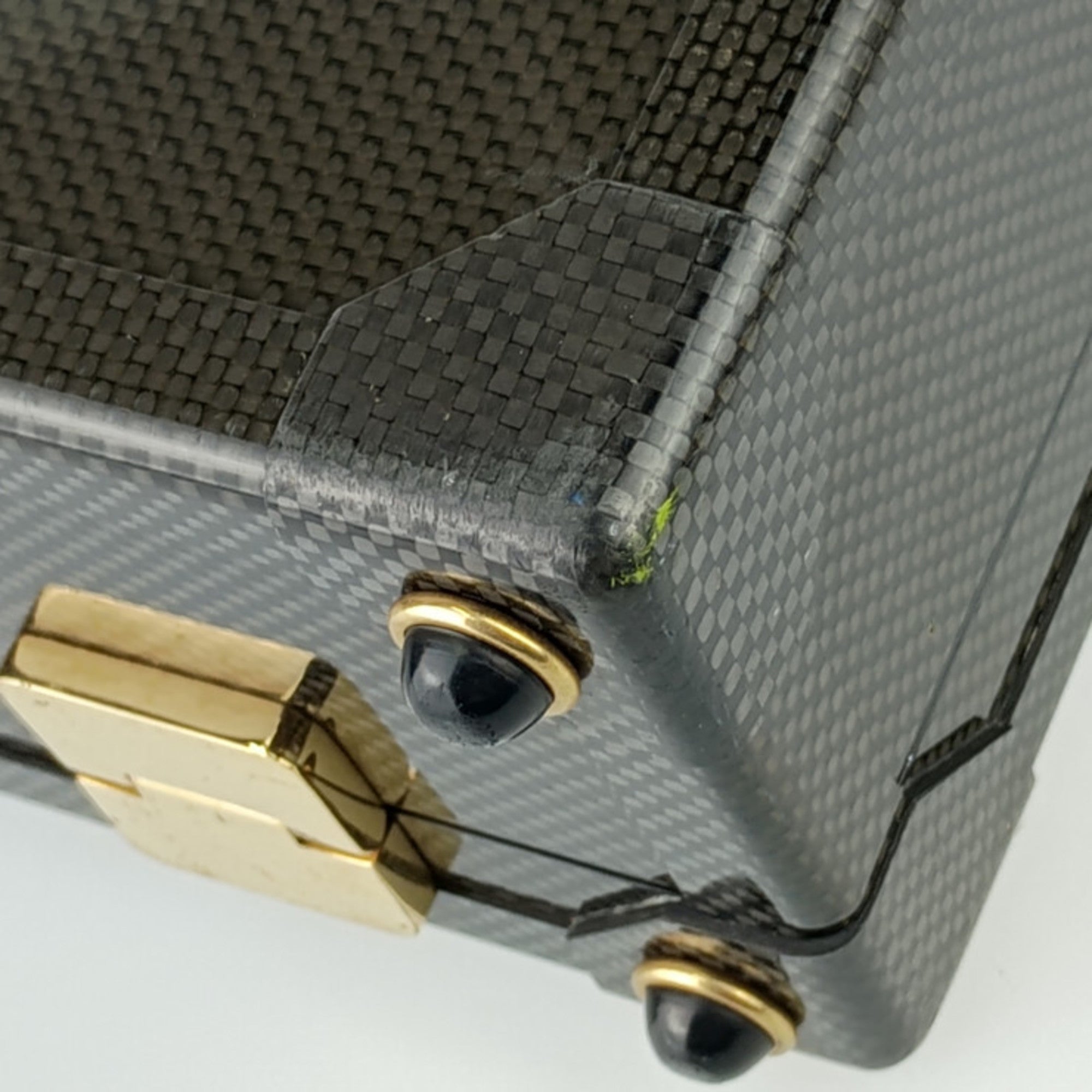 Hermes Black Leather Attaché Case Briefcase Handbag (Pre-Owned)