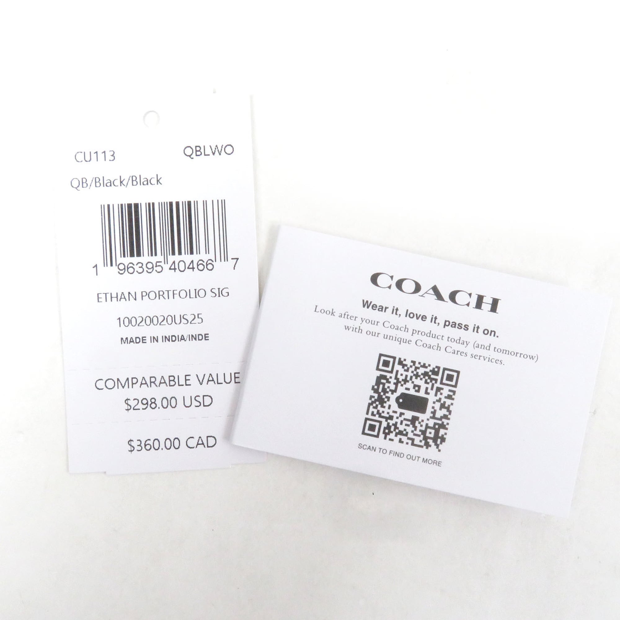 Coach Black Leather Clutch Bag (Pre-Owned)