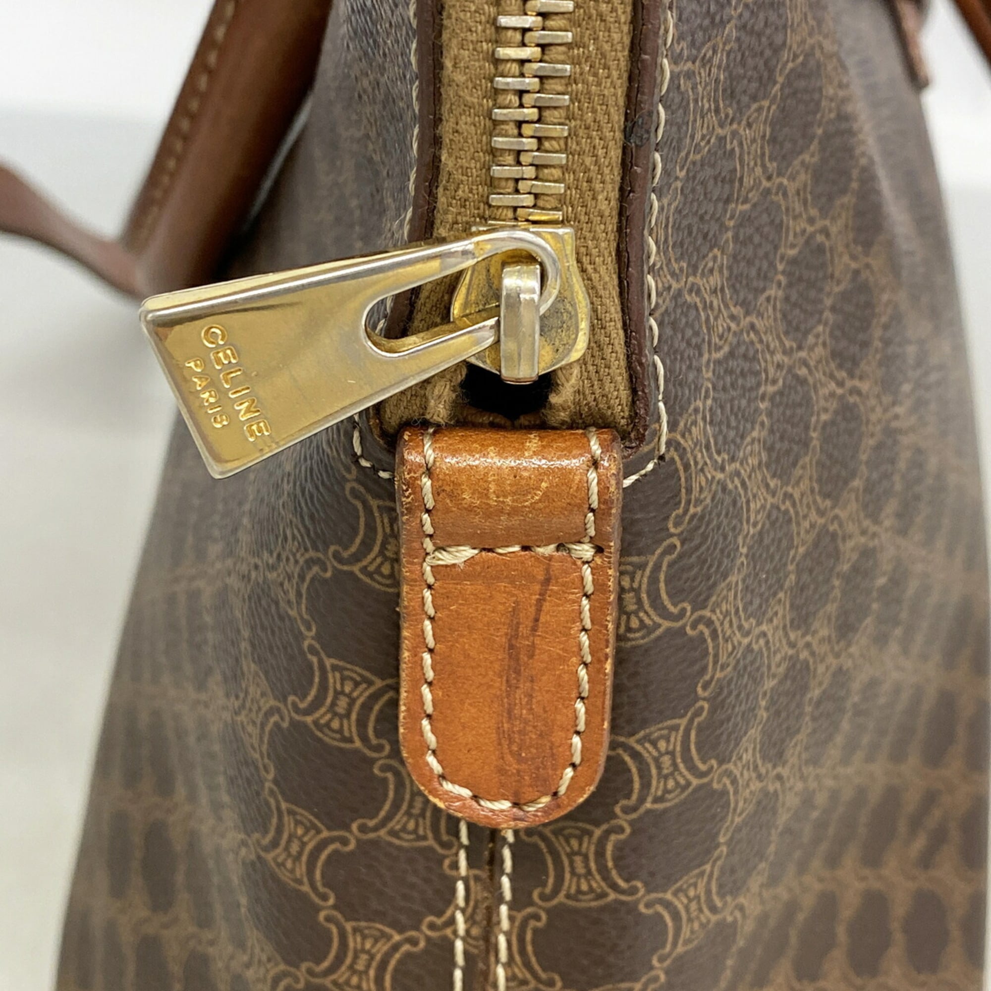 Celine Brown Pvc Handbag (Pre-Owned)