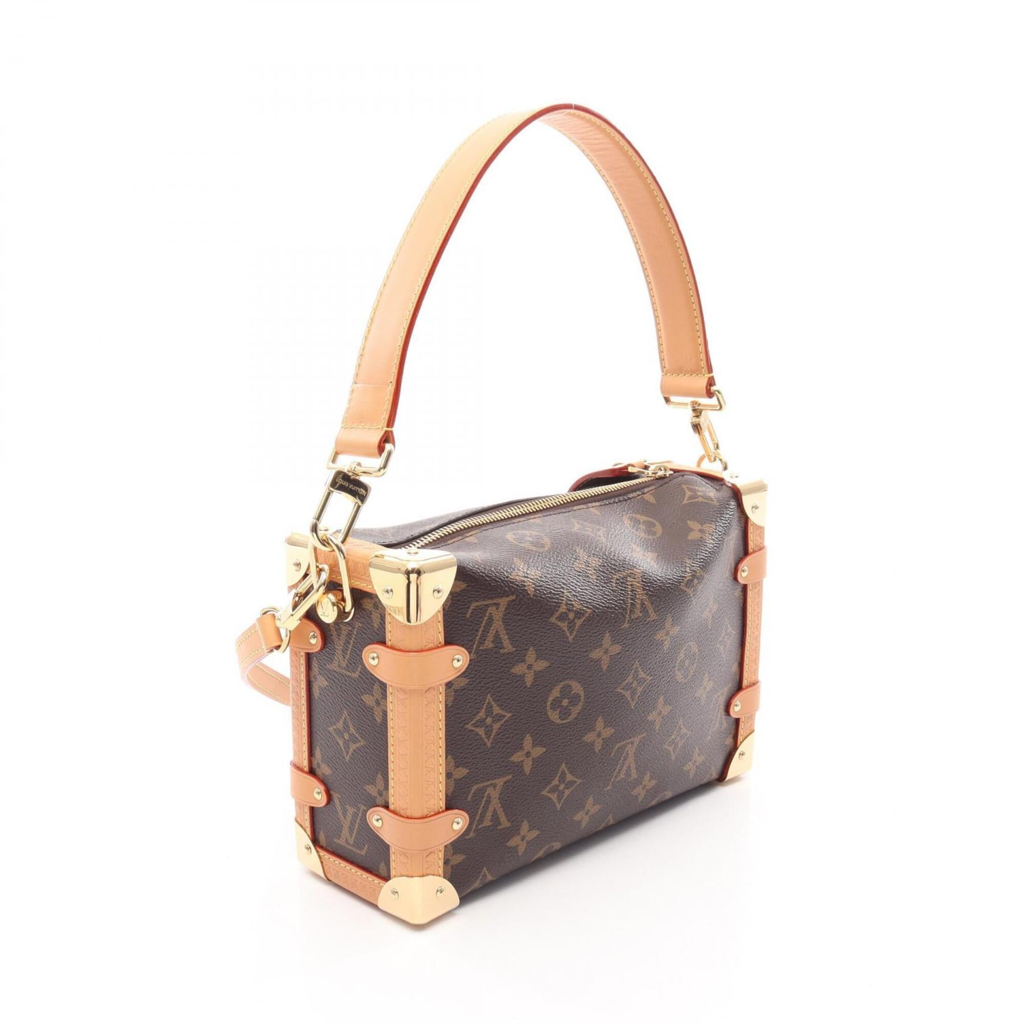 Louis Vuitton Brown Coated Canvas Leather Handbag (Pre-Owned)