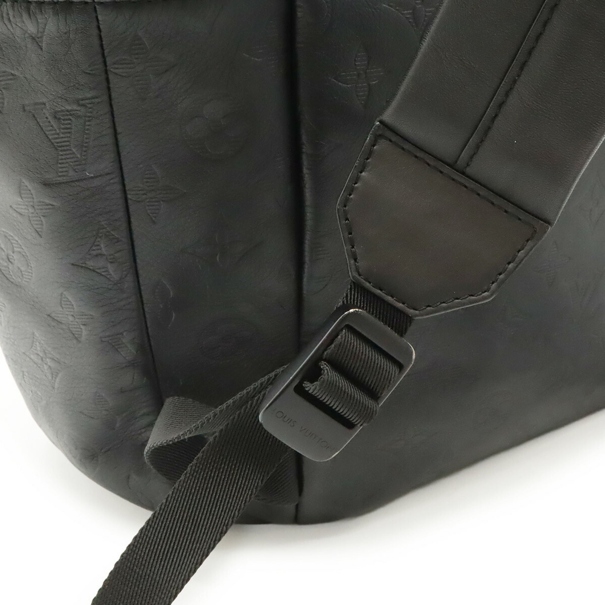 Louis Vuitton Monogram Shadow Black Noir Monogram Shadow Backpack (Pre-Owned)