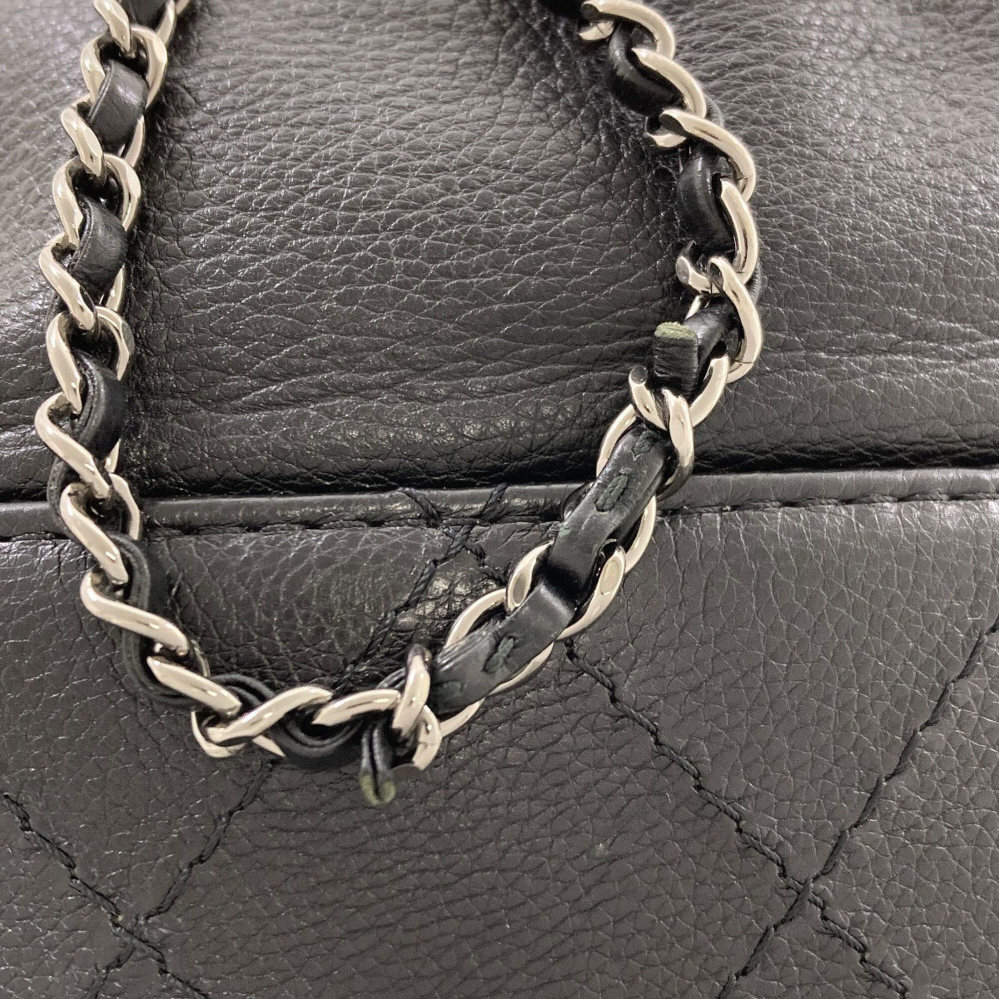 Chanel Gabriel Black Leather Shoulder Bag (Pre-Owned)