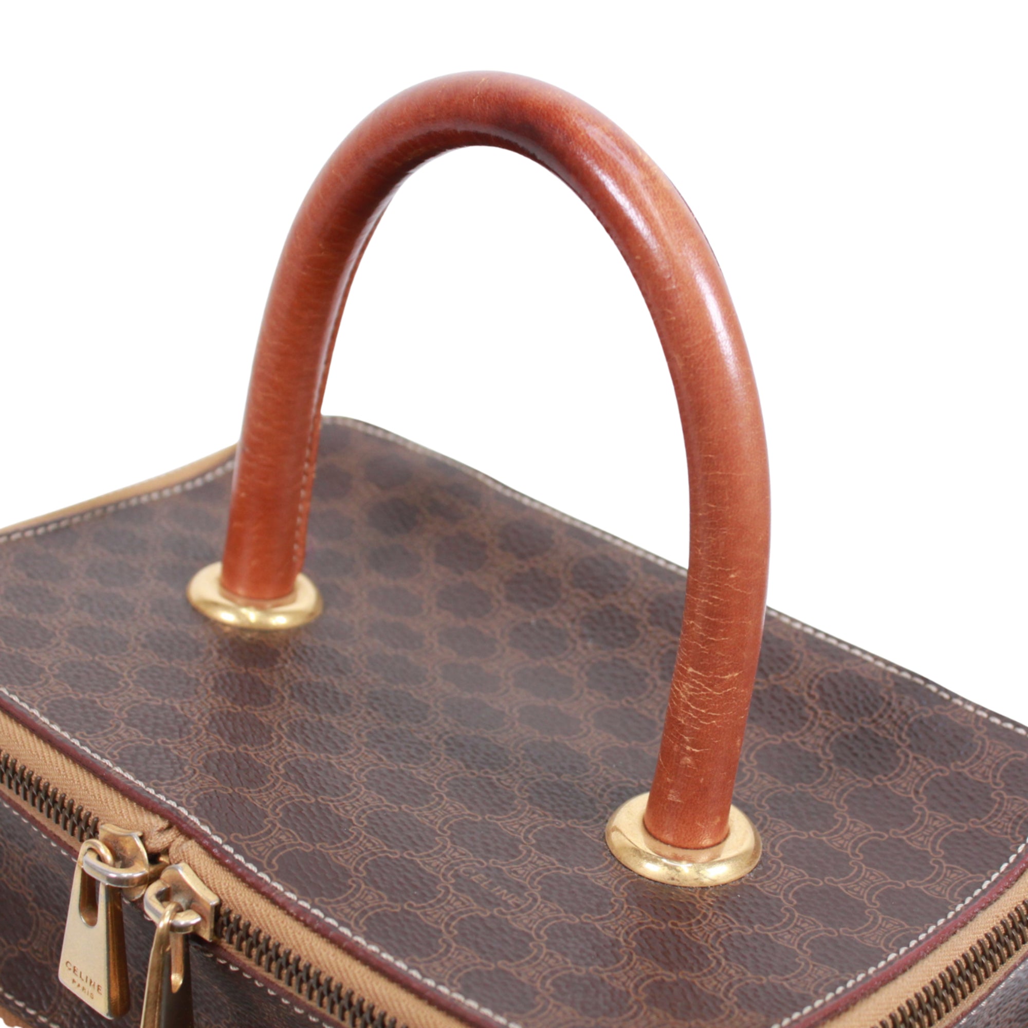 Celine Brown Pvc Handbag (Pre-Owned)