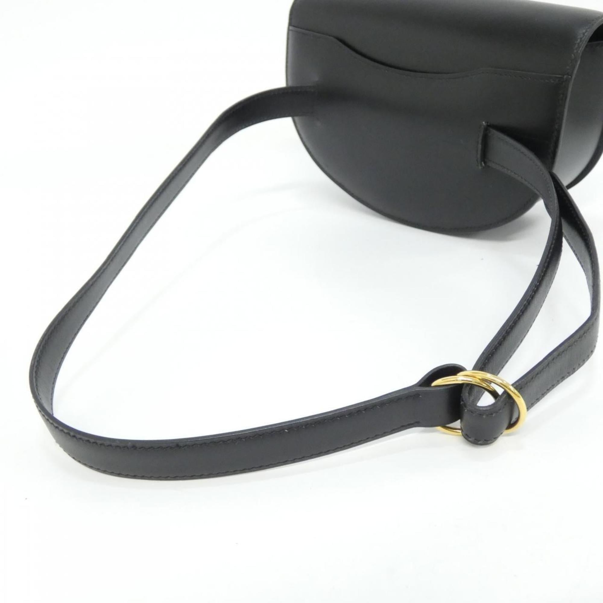Hermes Black Box Calf Leather Fanny Pack (Pre-Owned)