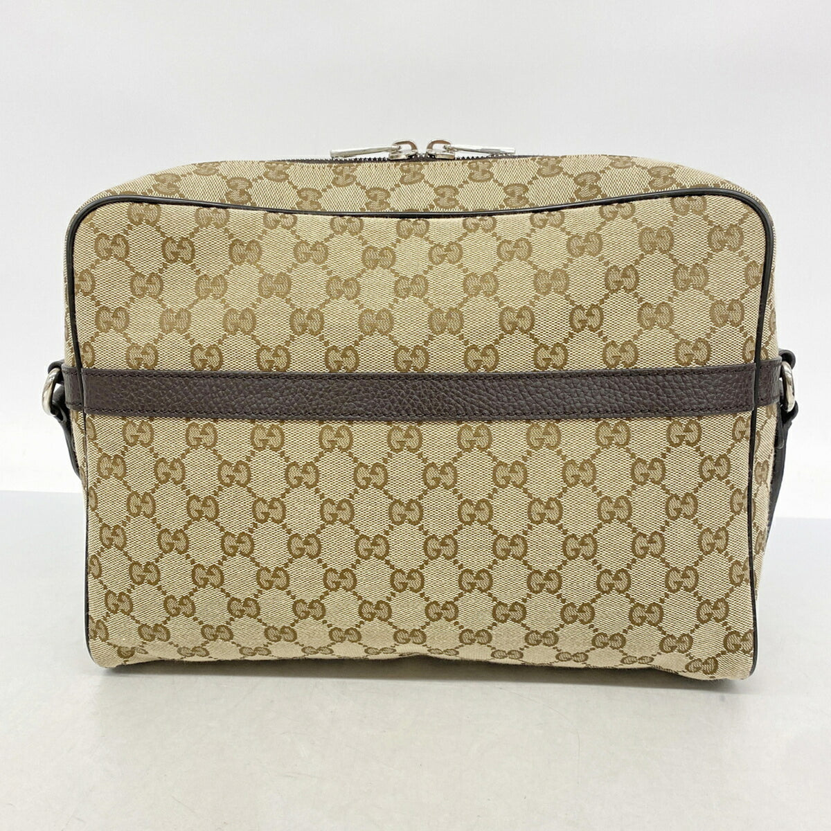 Gucci Beige Canvas Shoulder Bag (Pre-Owned)