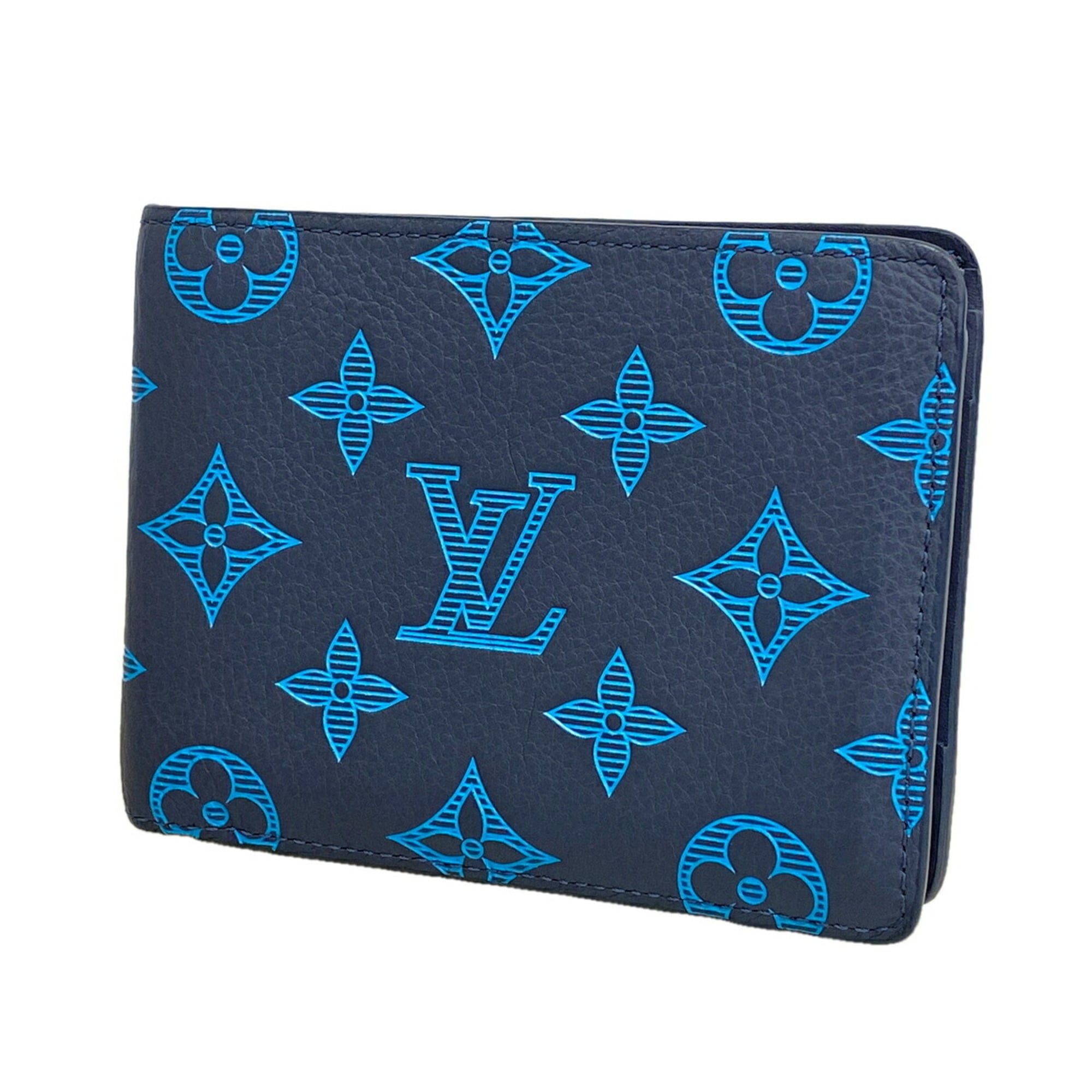 Louis Vuitton Blue Bill Wallet (Bi-Fold) (Pre-Owned)