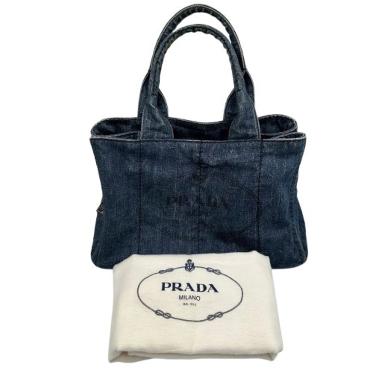Prada Blue Denim Handbag (Pre-Owned)