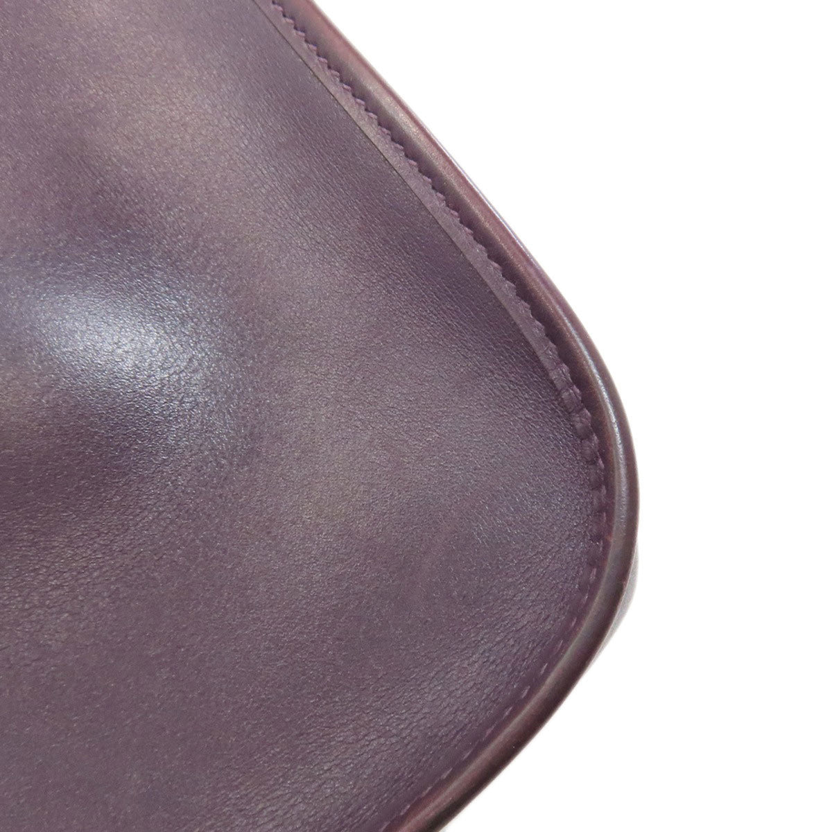 Hermes Evelyne Purple Leather Shoulder Bag (Pre-Owned)