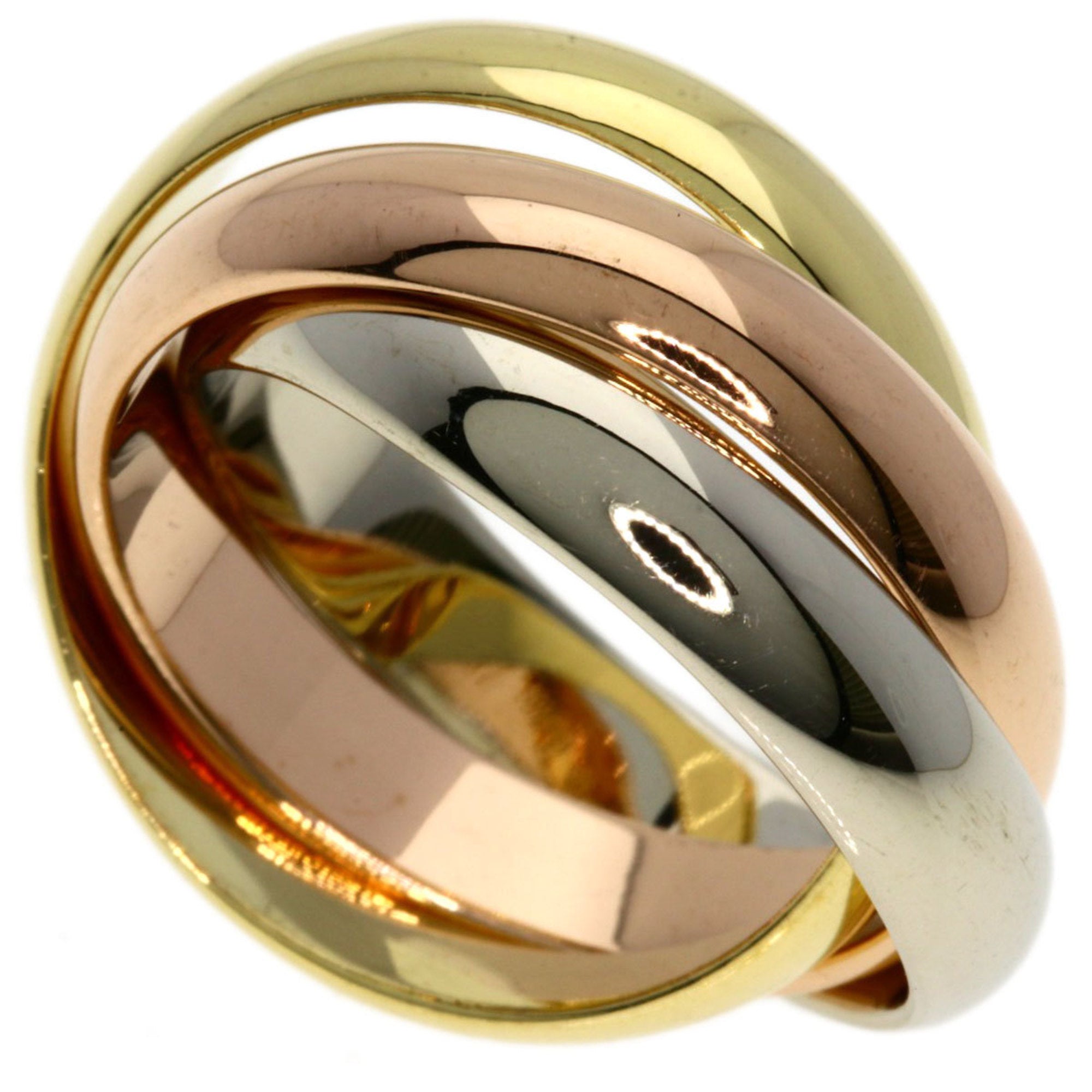 Cartier Trinity Pink Gold (18K) White Gold (18K) Yellow Gold (18K) Band Ring (Pre-Owned)