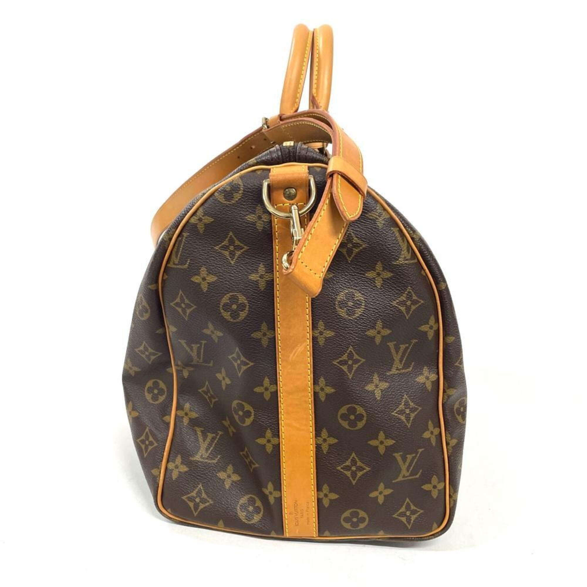 Louis Vuitton Brown Monogram Canvas Boston Bag (Pre-Owned)