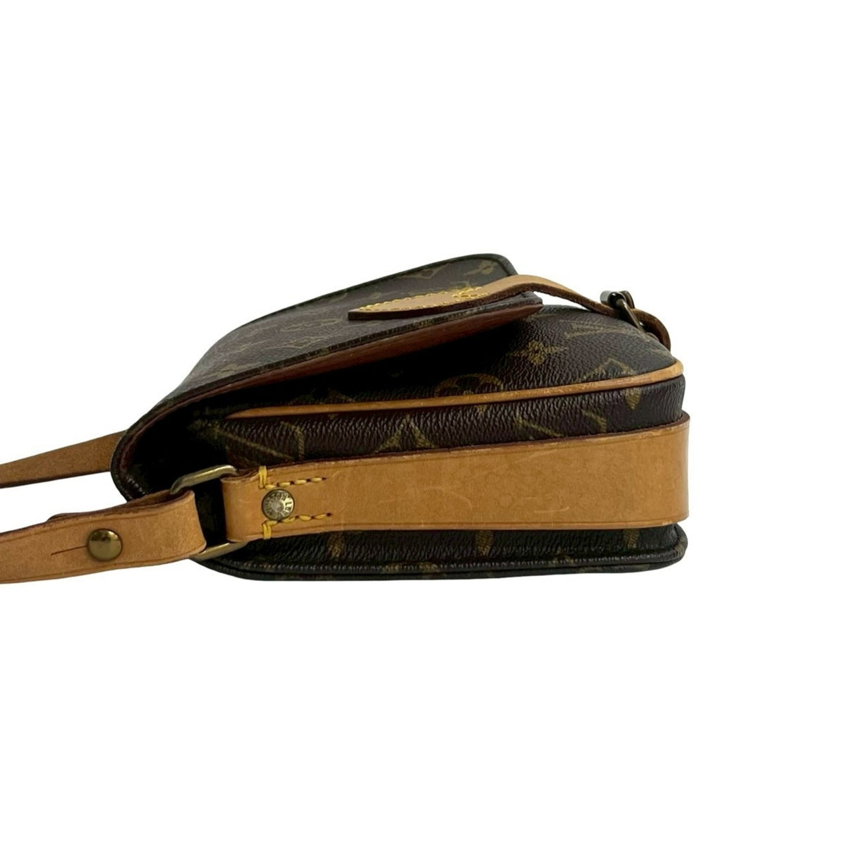 Louis Vuitton Brown Leather Pvc Pochette Shoulder Bag (Pre-Owned)