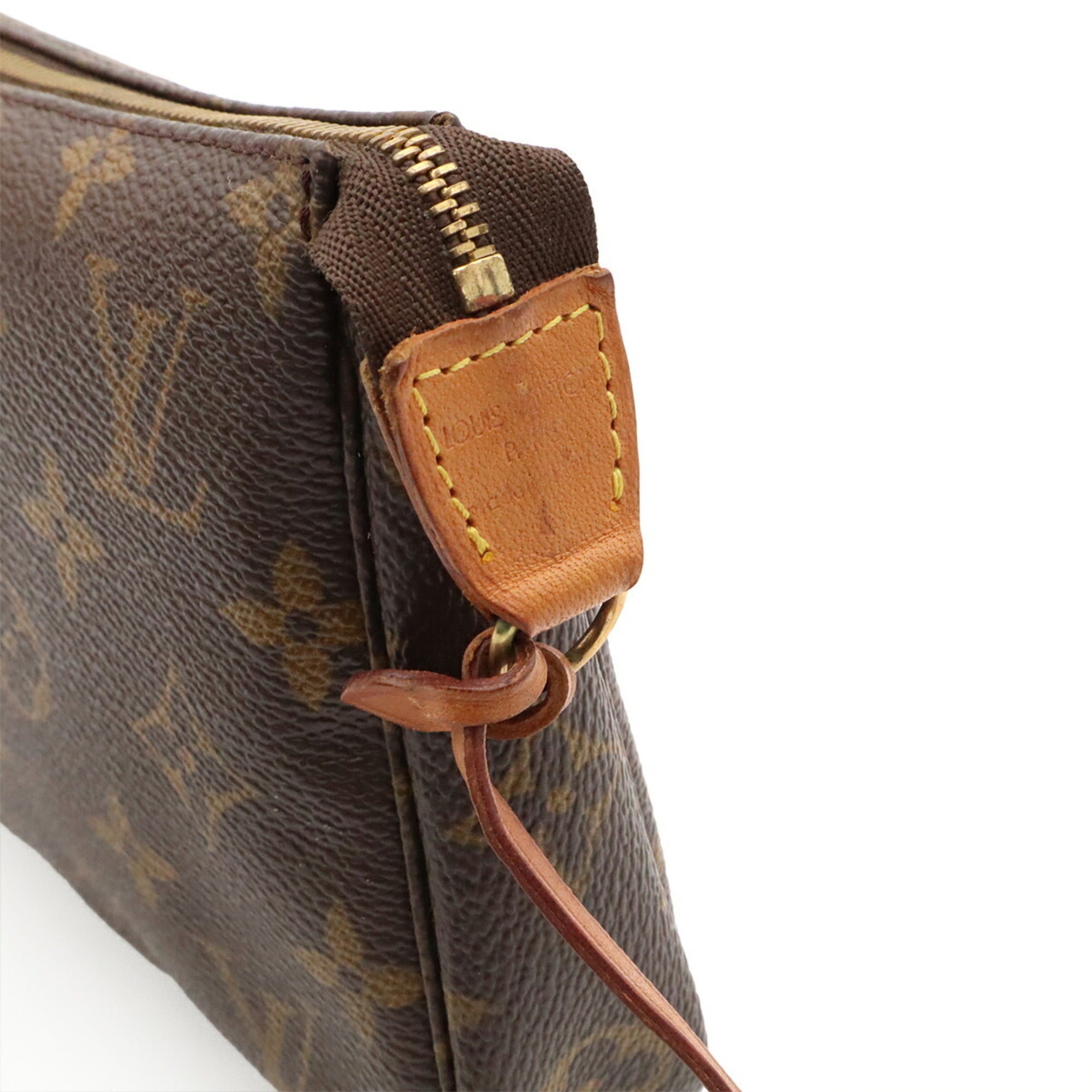 Louis Vuitton Brown Monogram Handbag Pochette Pouch (Pre-Owned)