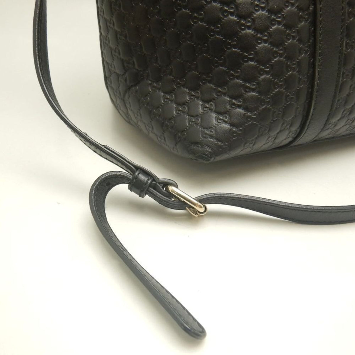 Gucci Microguccissima Black Leather Tote Bag (Pre-Owned)