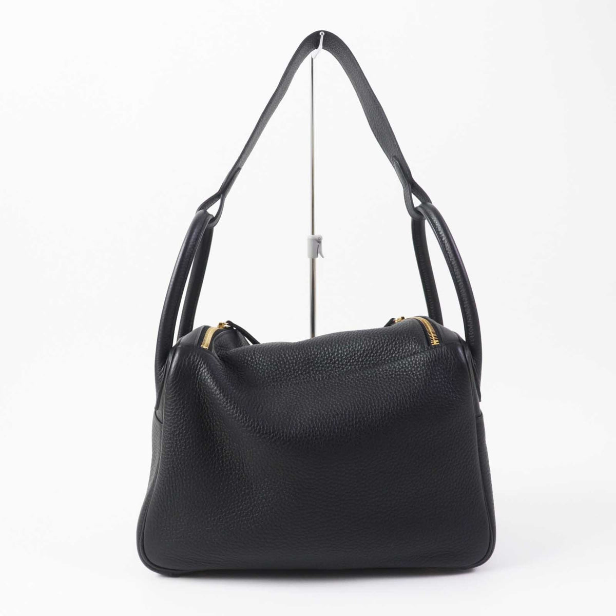 Hermes Lindy Black Taurillon Clemence Leather Shoulder Bag (Pre-Owned)