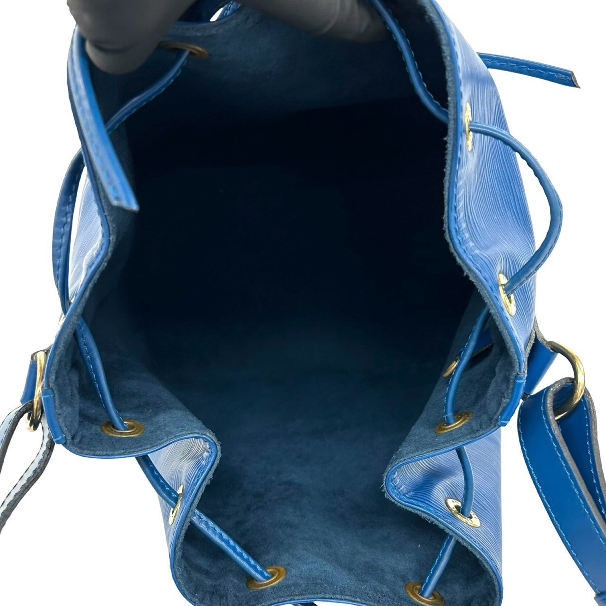 Louis Vuitton Blue Leather Shoulder Bag (Pre-Owned)