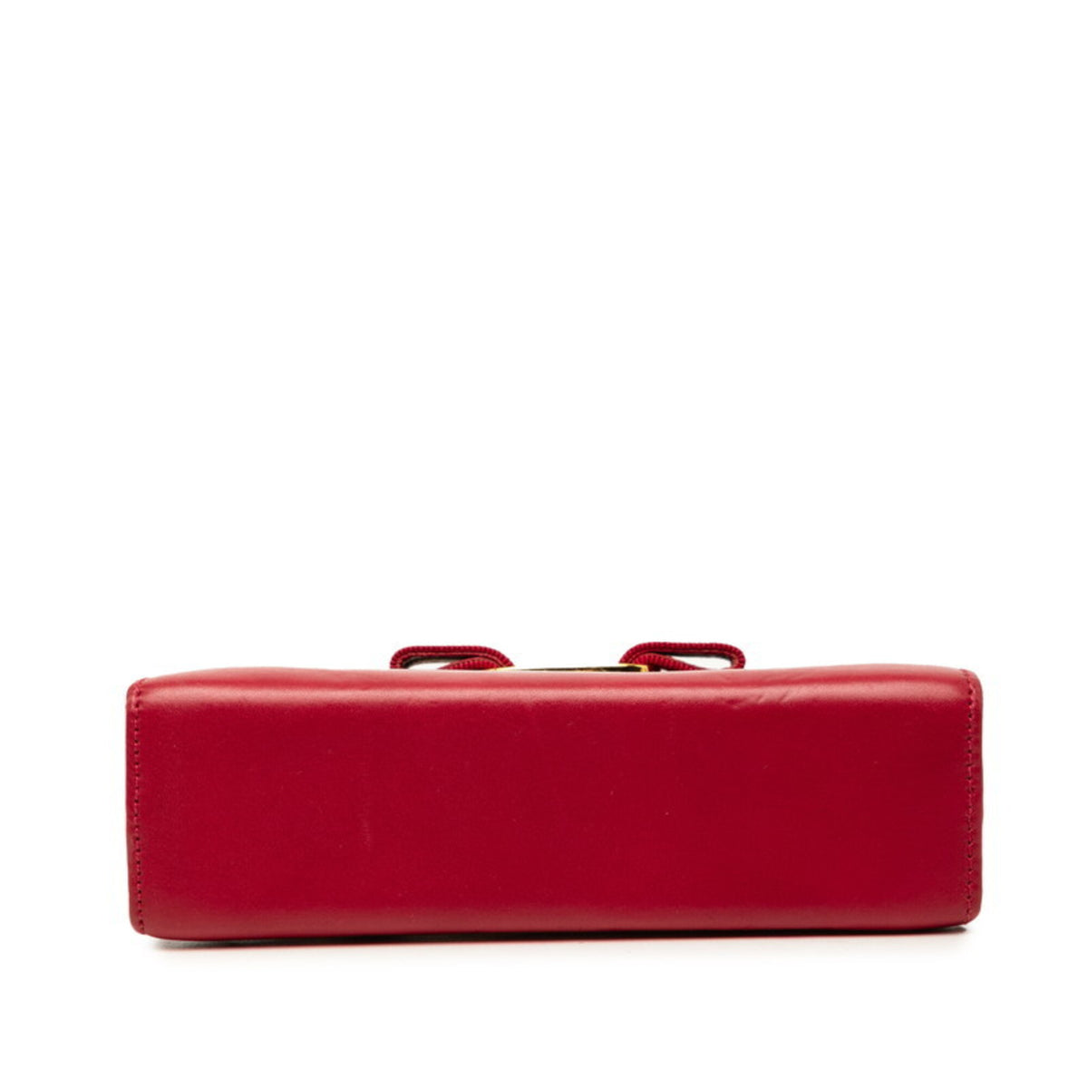 Salvatore Ferragamo Red Color Leather Shoulder Bag (Pre-Owned)