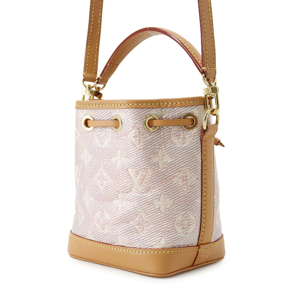 Louis Vuitton Pink Monogram Jacquard Handbag Shoulder Bag (Pre-Owned)