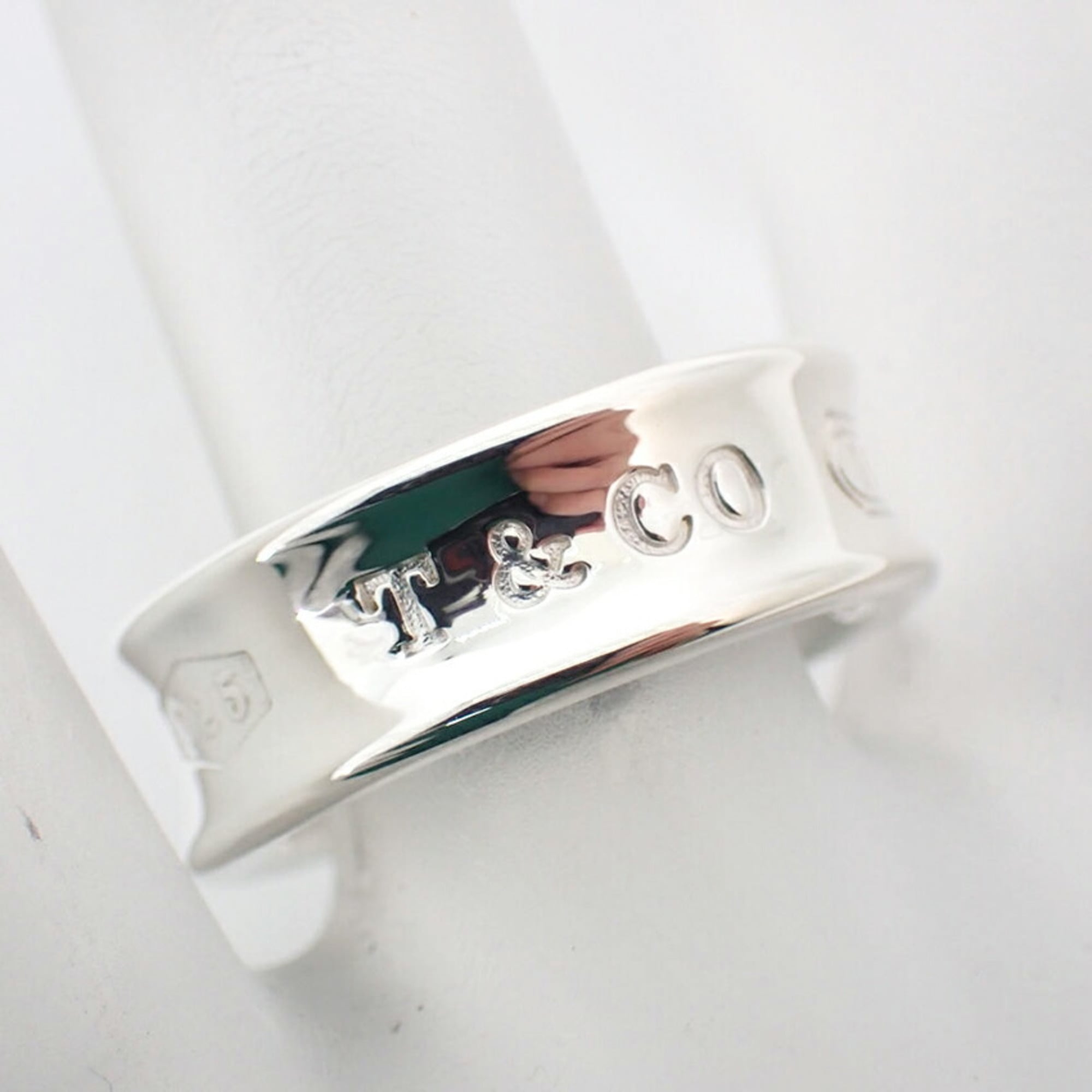 Tiffany Silver Sterling Silver 925 Band Ring (Pre-Owned)