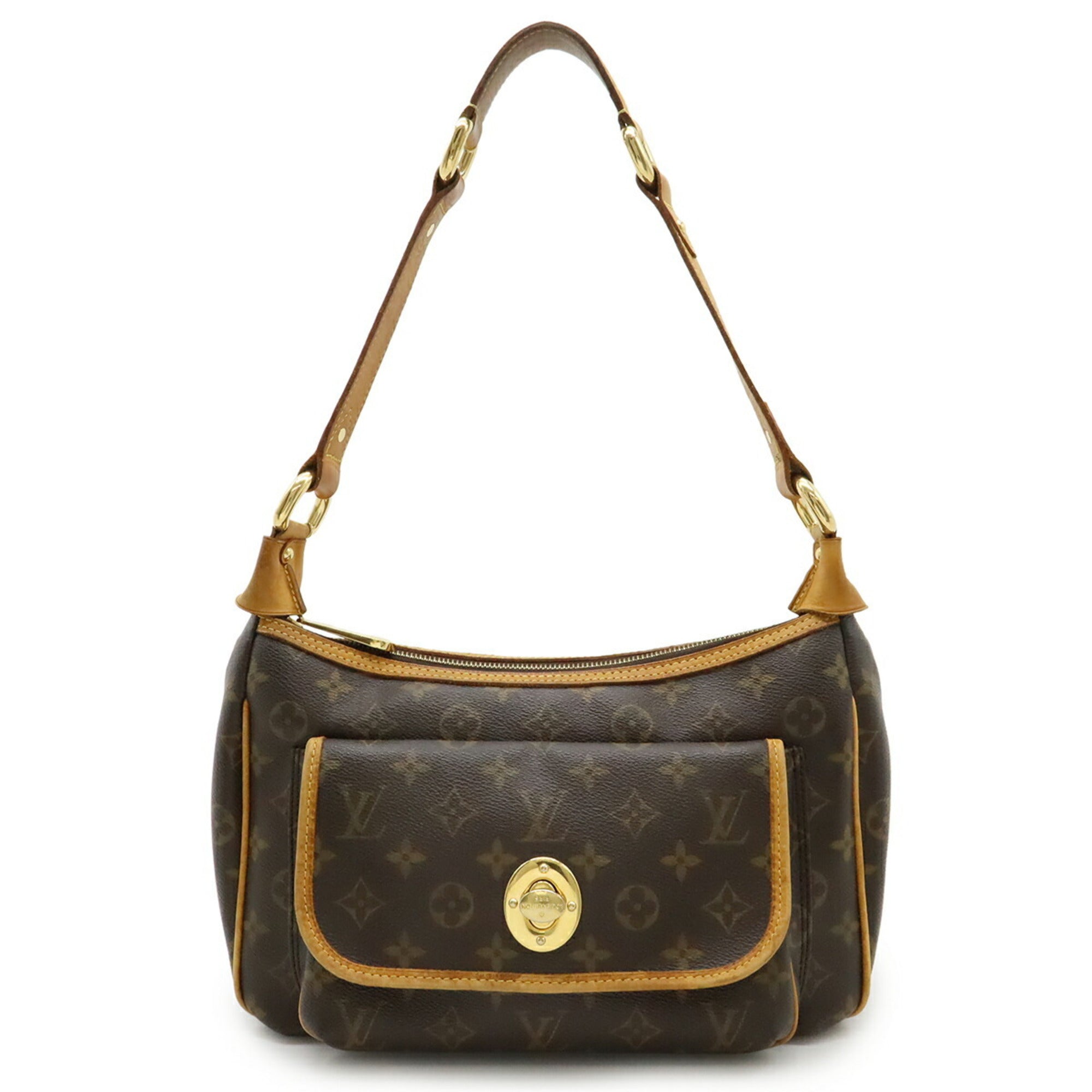 Louis Vuitton Brown Canvas Shoulder Bag (Pre-Owned)