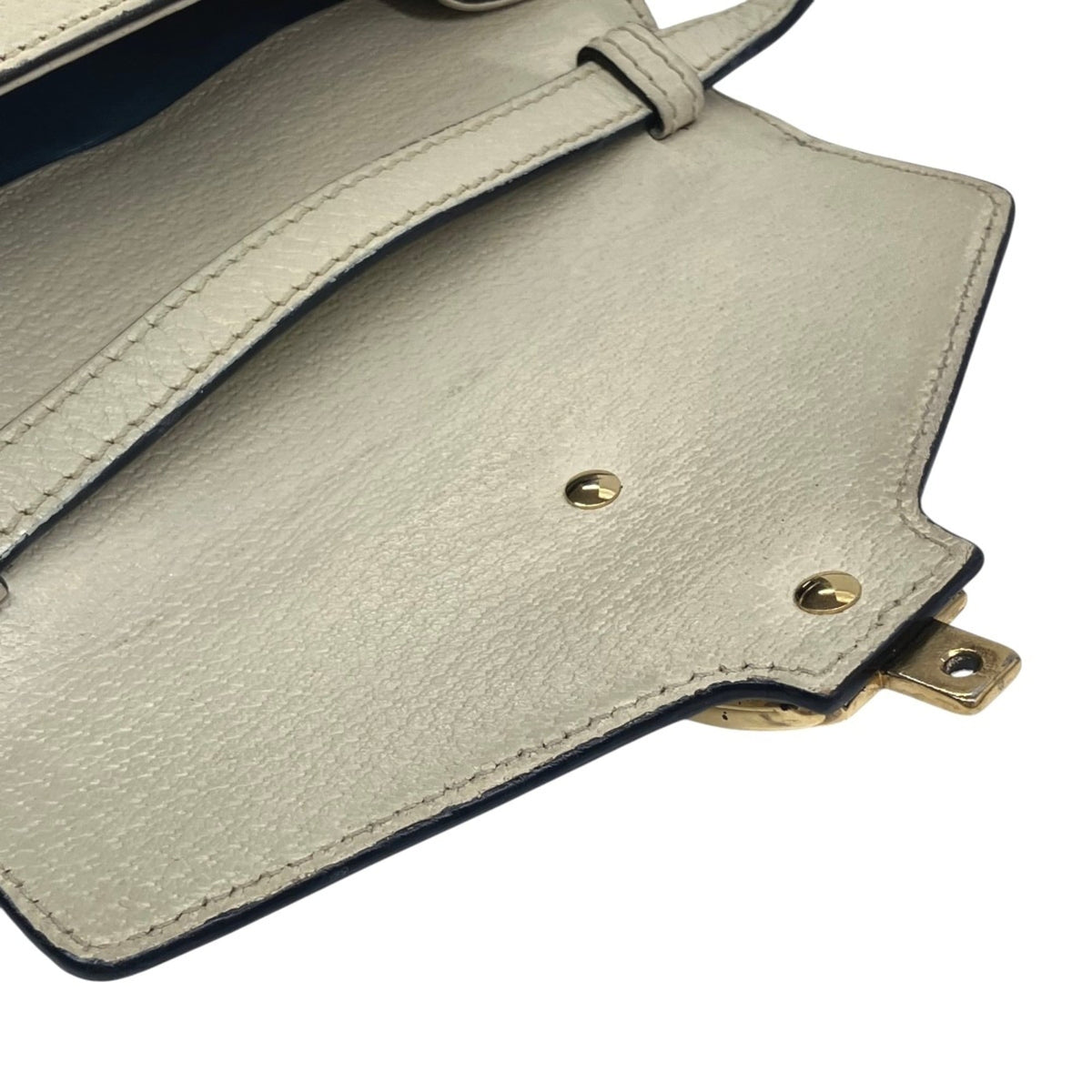 Gucci Ivory Leather Shoulder Bag (Pre-Owned)