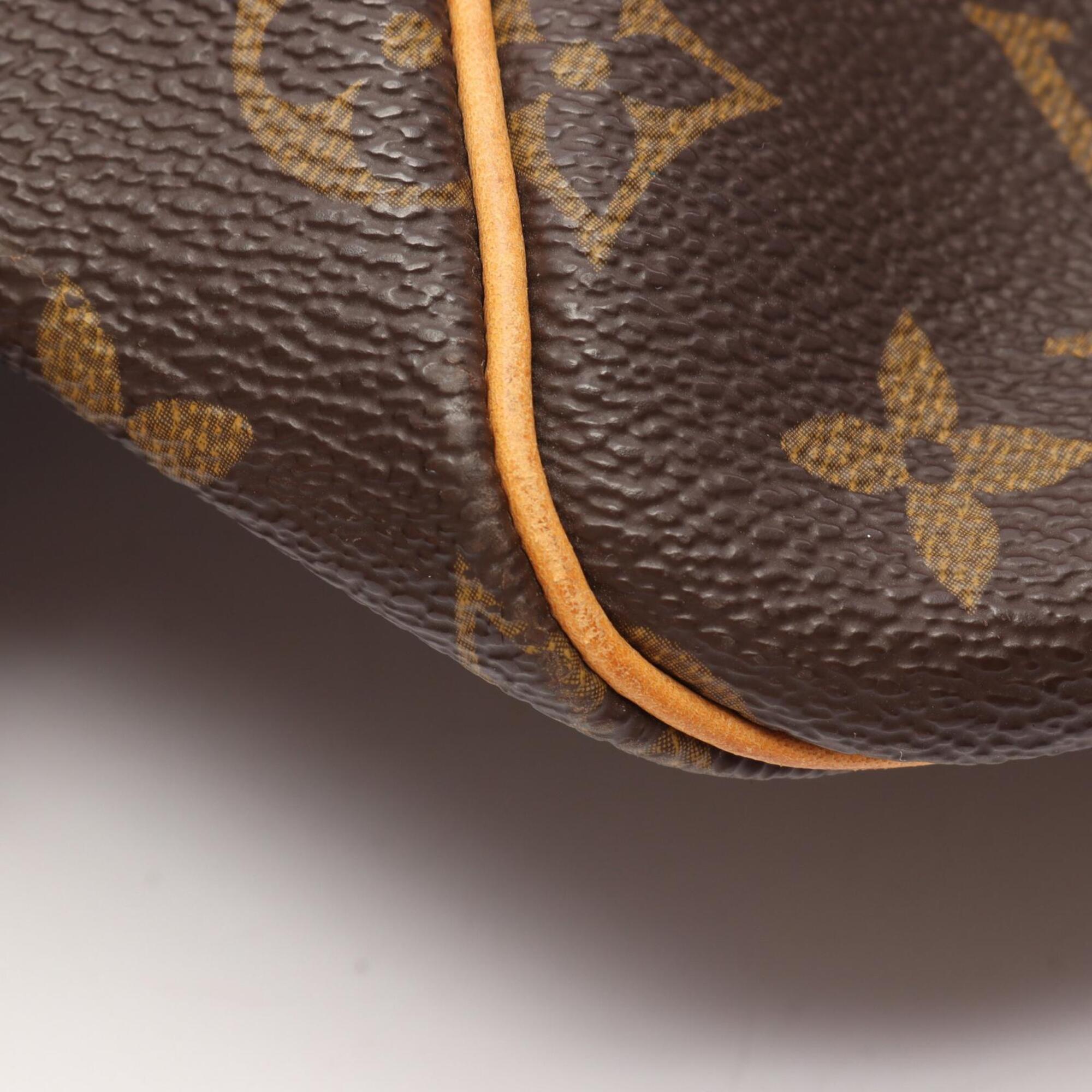Louis Vuitton Brown Coated Canvas Leather Boston Bag Handbag (Pre-Owned)