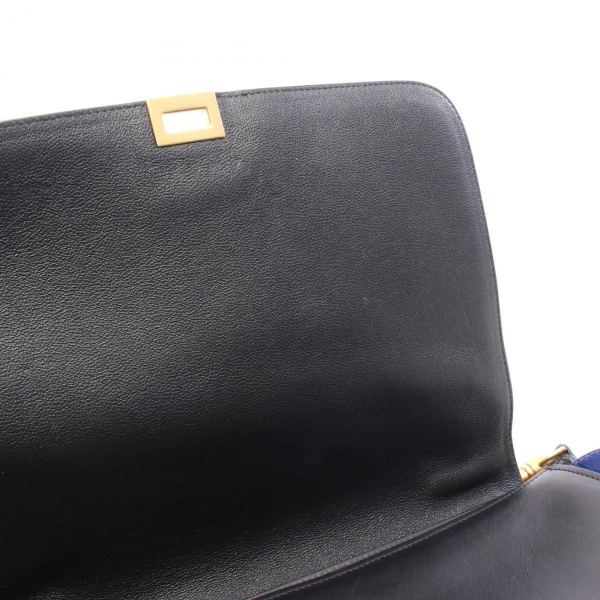 Celine Black Blue Brown Leather Handbag (Pre-Owned)