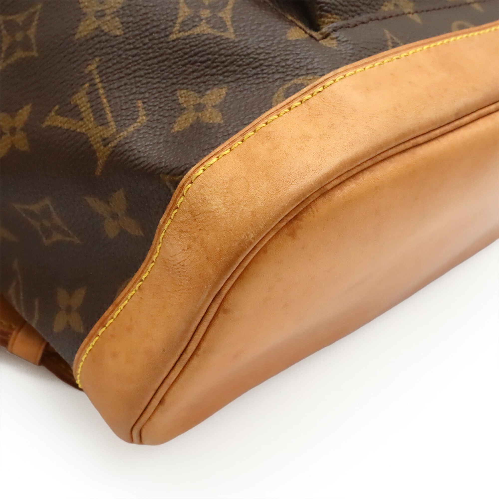 Louis Vuitton Brown Monogram Canvas Backpack Shoulder Bag (Pre-Owned)
