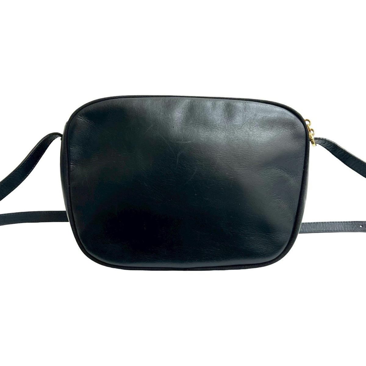 Salvatore Ferragamo Navy Leather Pochette Shoulder Bag (Pre-Owned)