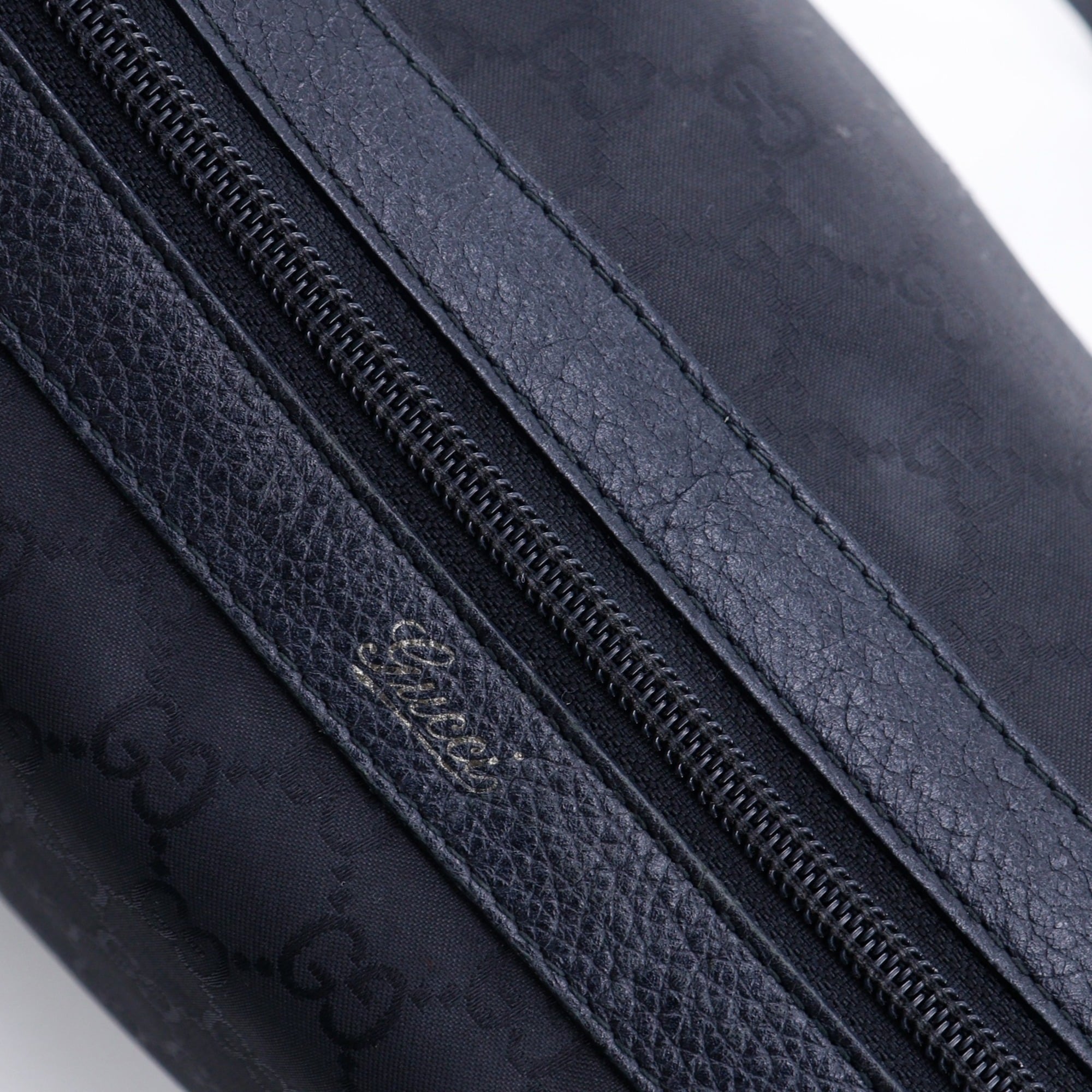Gucci Black Nylon Canvas Tote Bag (Pre-Owned)