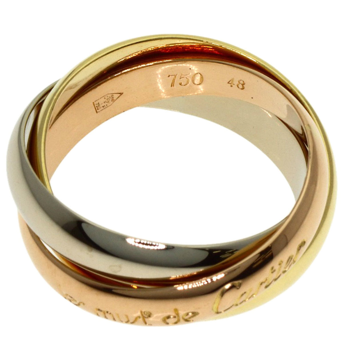 Cartier Trinity Yellow Gold (18K) Pink Gold (18K) White Gold (18K) Band Ring (Pre-Owned)