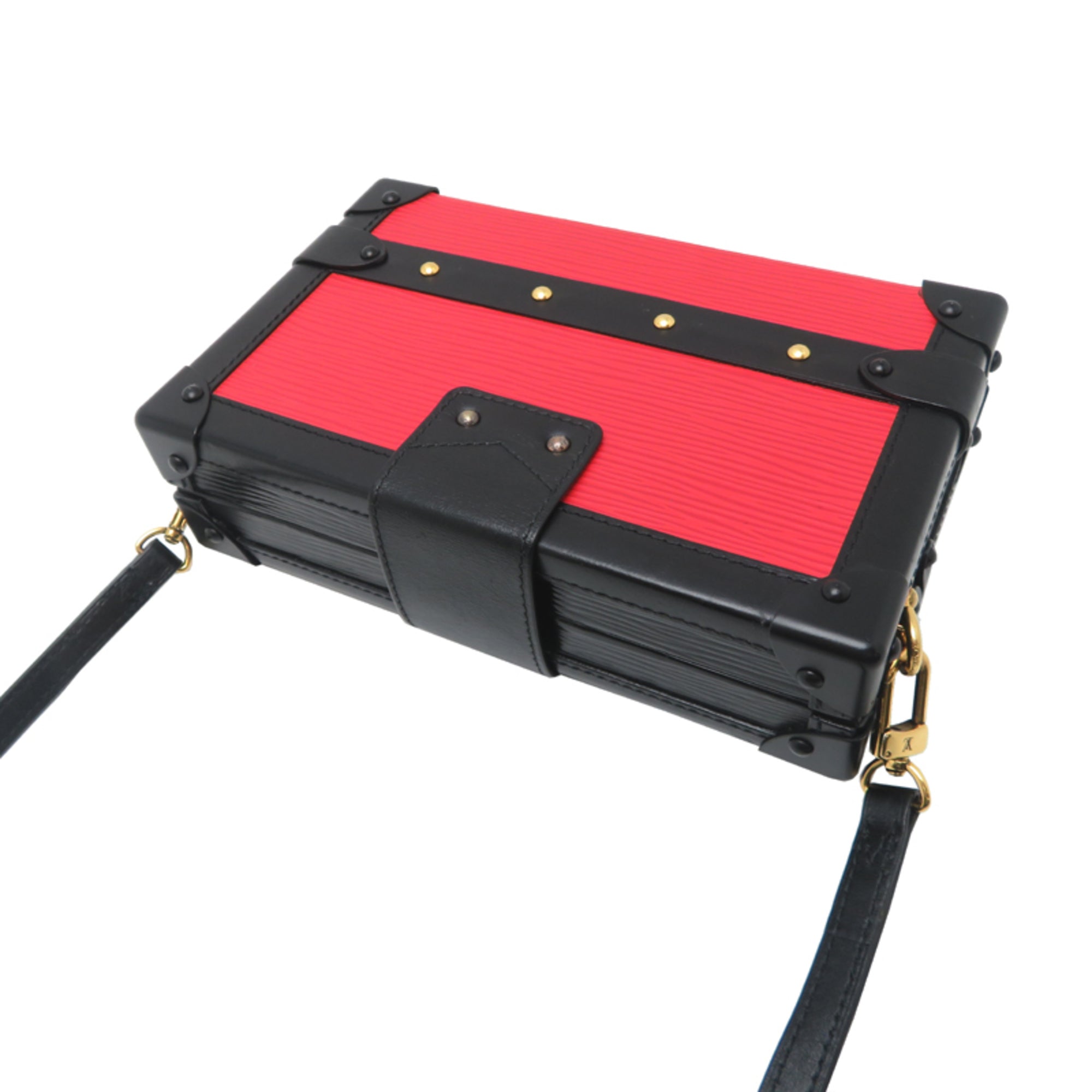 Louis Vuitton Black Red Color Epi Leather Shoulder Bag (Pre-Owned)