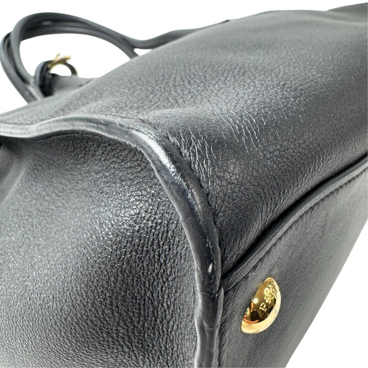 Prada Black Leather Tote Bag (Pre-Owned)